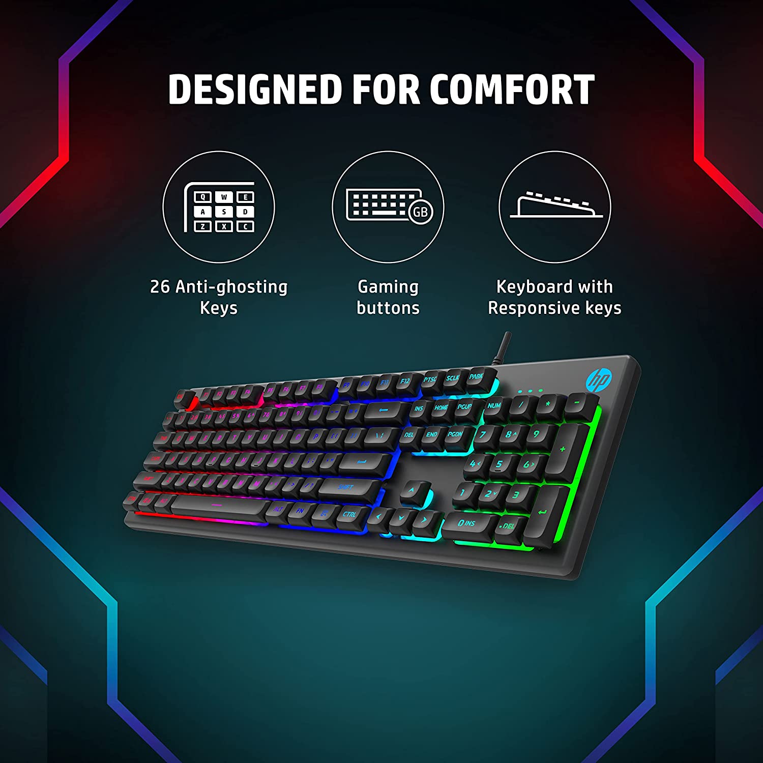 HP K500F Wired Gaming Keyboard with Backlit Keys (Anti Ghosting Keys, Black)_7