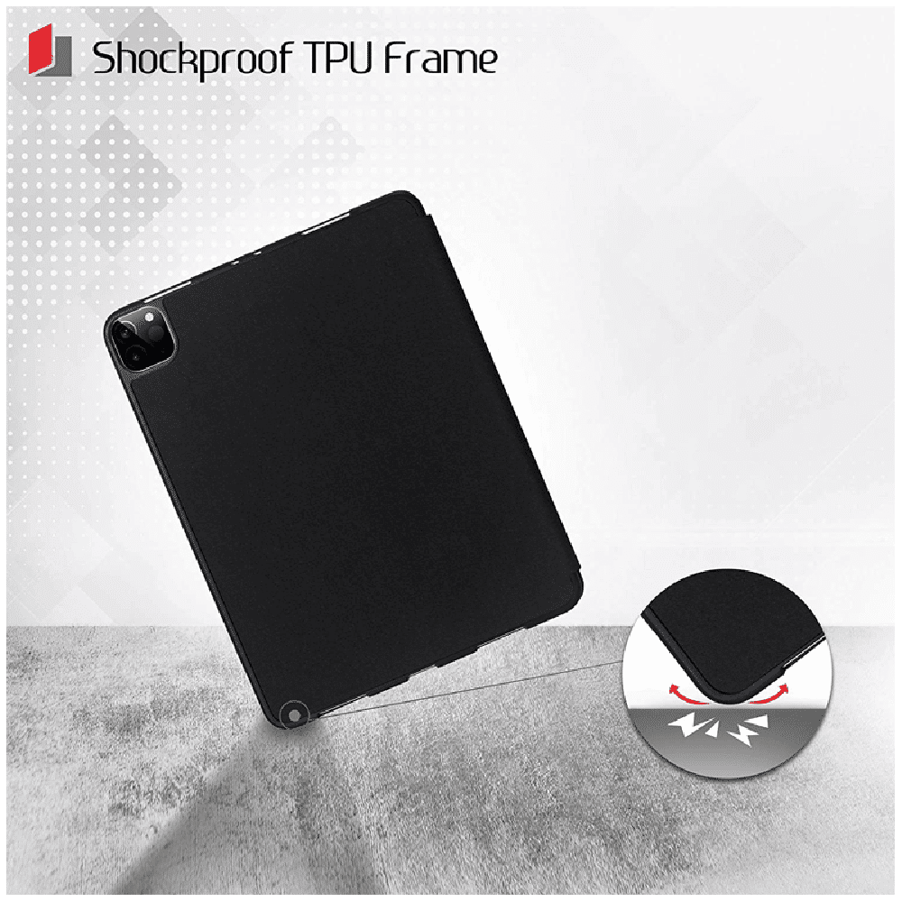 neopack Delta Polyurethane Flip Cover for Apple iPad Pro (5th Gen) (With Pencil Holder, Black) neopack Delta Polyurethane Flip Cover for Apple iPad Pro (5th Gen) (With Pencil Holder, Black)_9