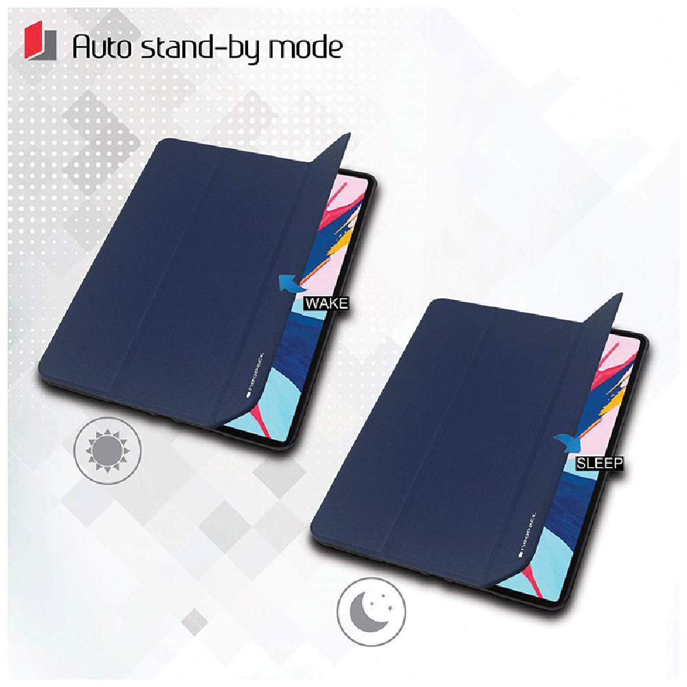 Neopack Delta Polyurethane Flip Cover for Apple iPad Pro (4th Gen) (Magnetic Closing Flap, Midnight Blue) Neopack Delta Polyurethane Flip Cover for Apple iPad Pro (4th Gen) (Magnetic Closing Flap, Midnight Blue)_6