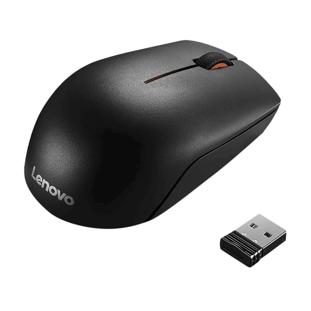 Lenovo 300 Wireless Optical Mouse (1000 DPI, Ergonomic Design, Black) Lenovo 300 Wireless Optical Mouse (1000 DPI, Ergonomic Design, Black)_4