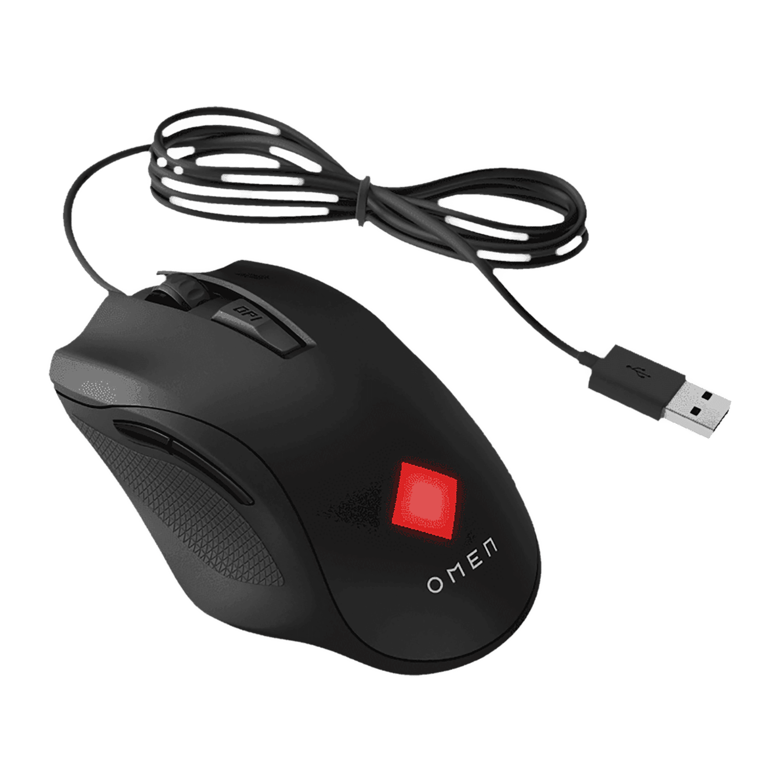 HP Omen Vector Essential Wired Optical Gaming Mouse with Customizable Buttons (7200 DPI, Ergonomic Design, Black)_4