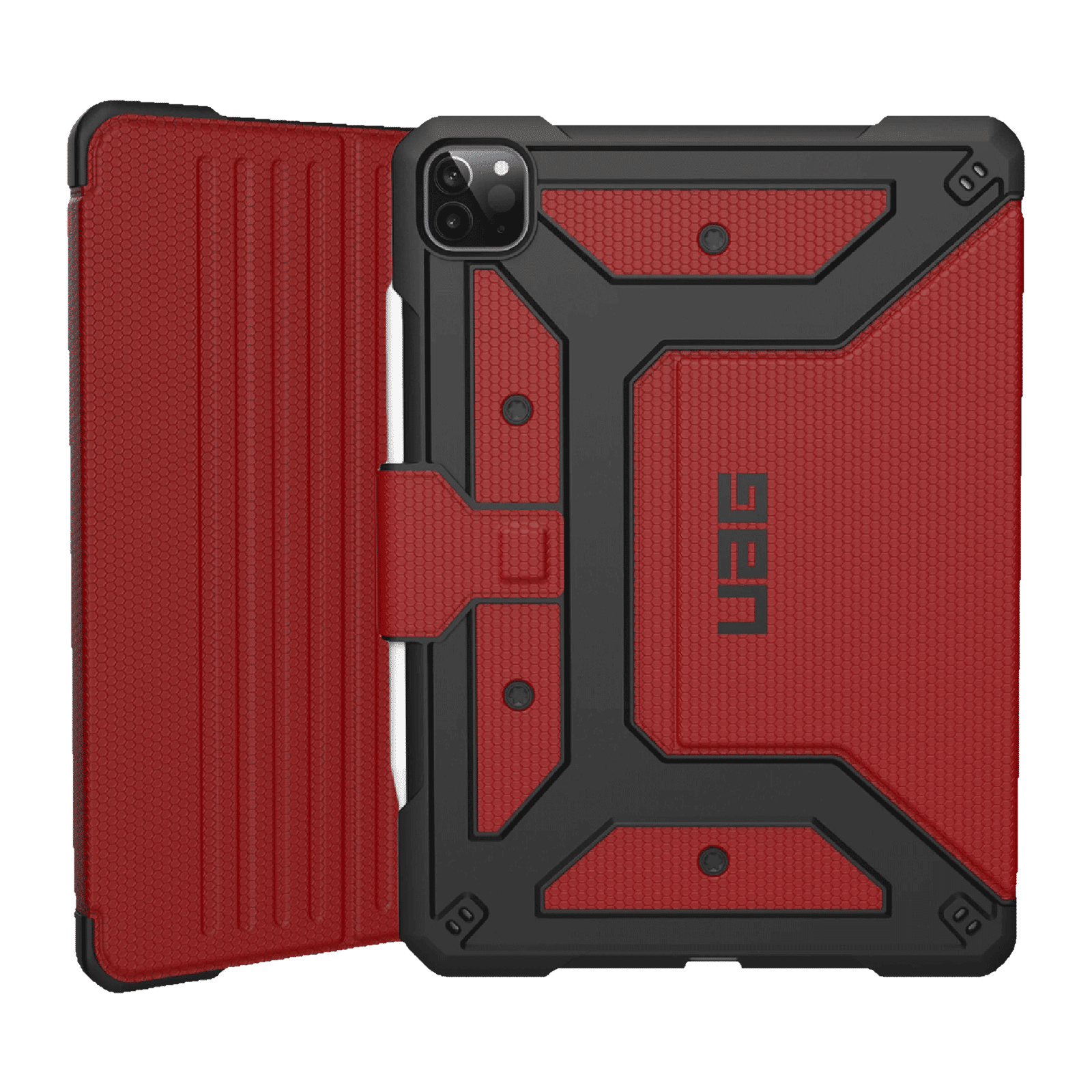 UAG Metropolis Series Polyurethane, TPU Flip Cover for Apple iPad Pro 11 Inch (4th Gen) (Feather-Light Composite Construction, Magma)_1