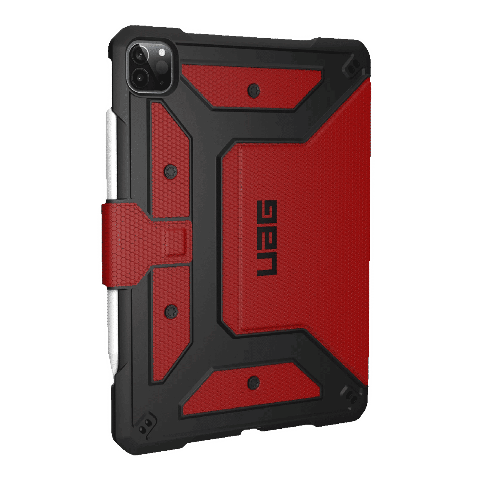 UAG Metropolis Series Polyurethane, TPU Flip Cover for Apple iPad Pro 11 Inch (4th Gen) (Feather-Light Composite Construction, Magma)_12