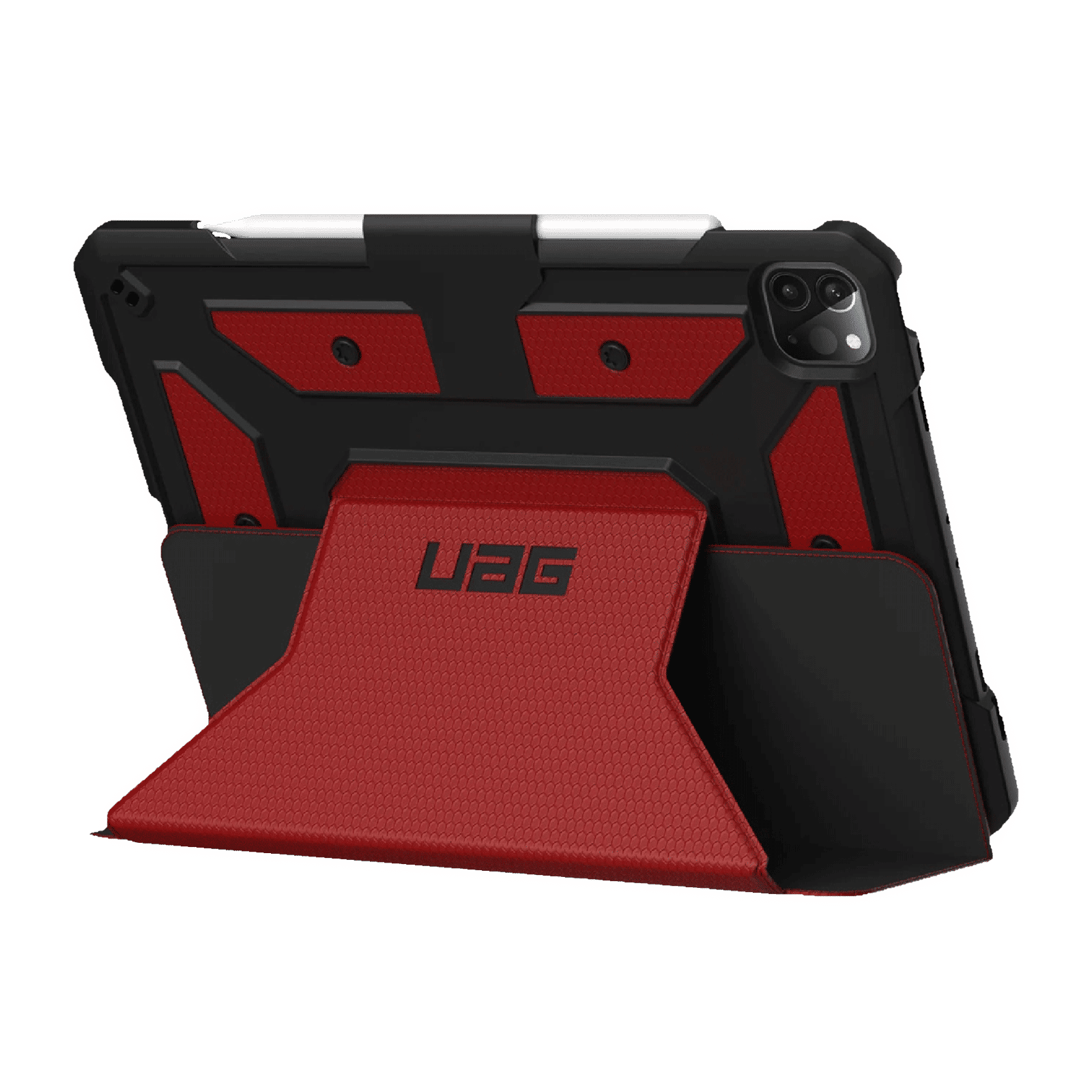 UAG Metropolis Series Polyurethane, TPU Flip Cover for Apple iPad Pro 11 Inch (4th Gen) (Feather-Light Composite Construction, Magma)_13