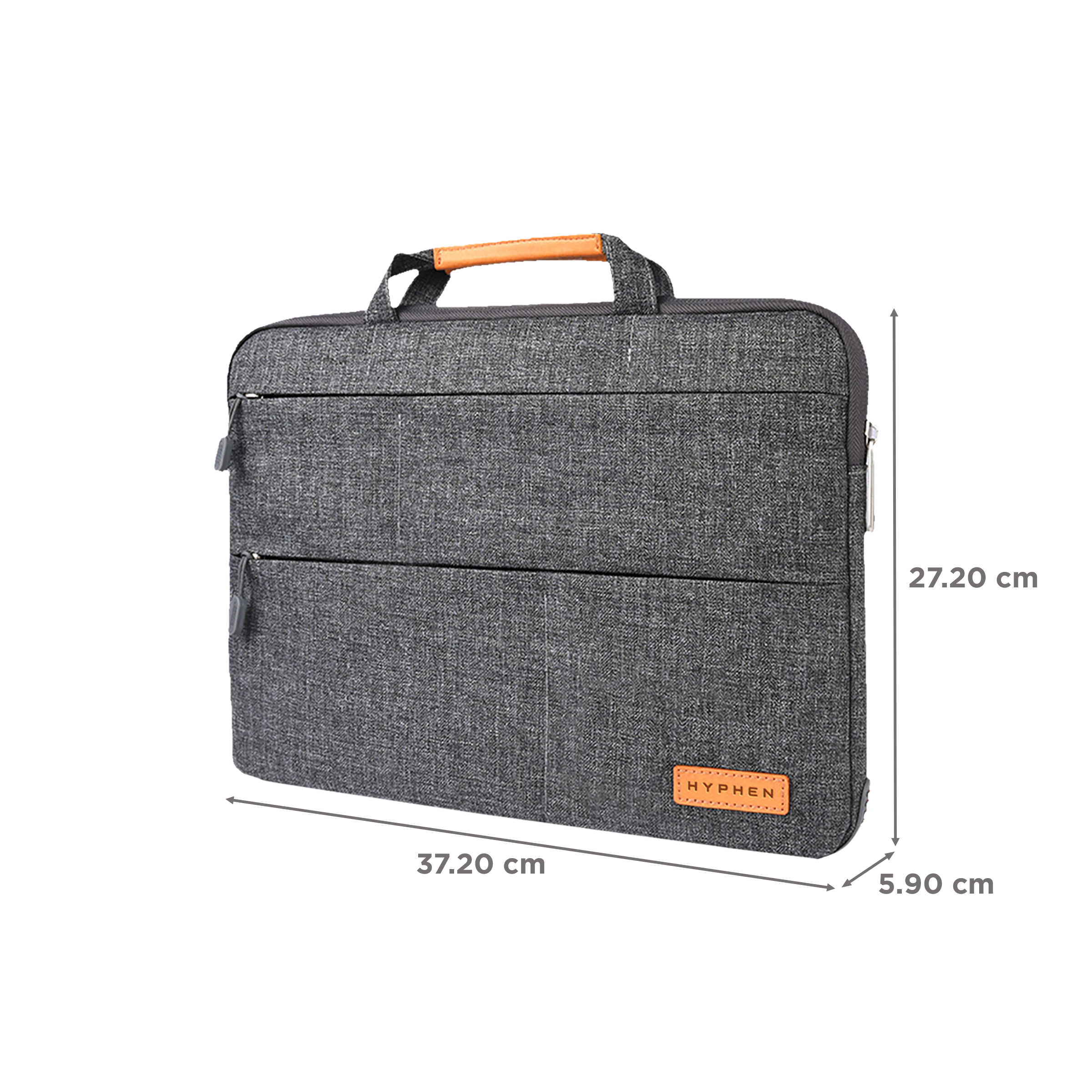 HYPHEN ESSE 101 Fabric Laptop Sleeve for 13 Inch Laptop (Water Resistant, Grey) HYPHEN ESSE 101 Fabric Laptop Sleeve for 13 Inch Laptop (Water Resistant, Grey)_2