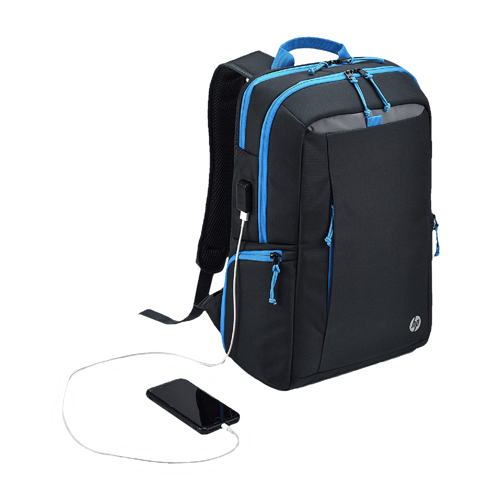 HP Lightweight 500 Polyester Laptop Backpack for 15.6 Inch Laptop (17 L, Pass-Through Cable Port, Black)_6