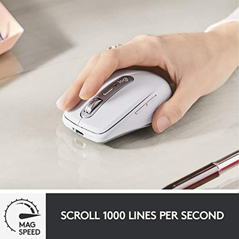 logitech MX Anywhere 3 Rechargeable Wireless Laser Performance Mouse (4000 DPI Adjustable, Multi Device Connectivity, Pale Gray)_12