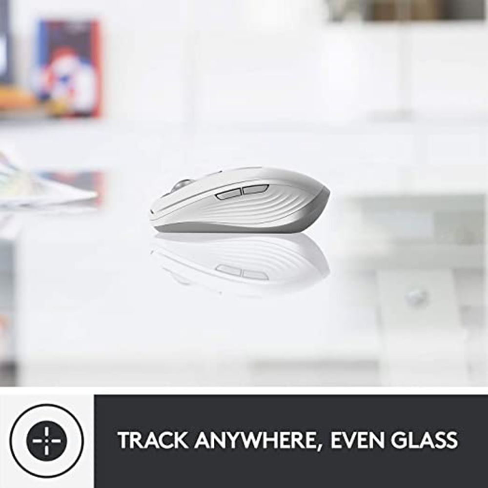 logitech MX Anywhere 3 Rechargeable Wireless Laser Performance Mouse (4000 DPI Adjustable, Multi Device Connectivity, Pale Gray)_8