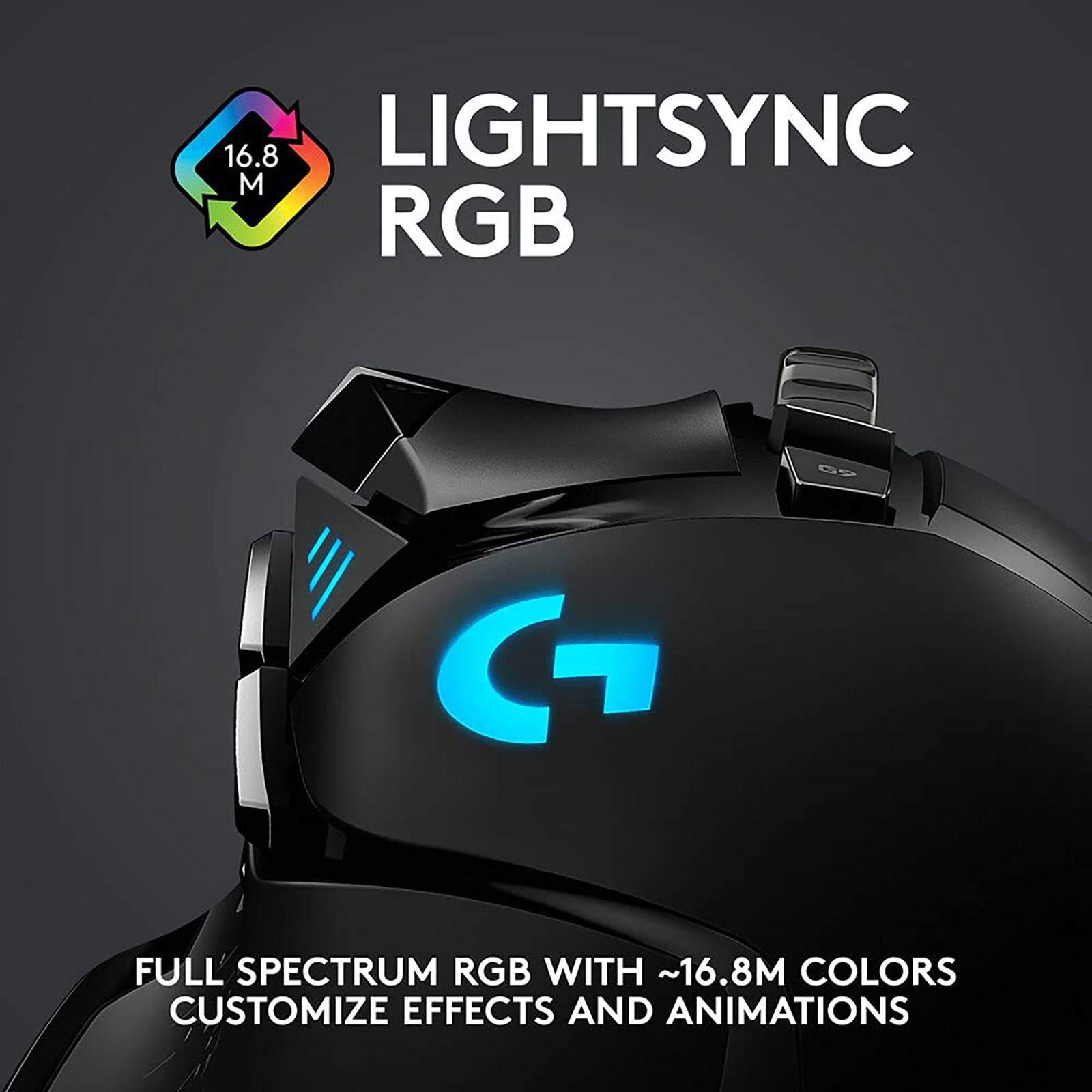 logitech G502 Lightspeed Wireless Mouse (Lightsync RGB Lighting, 910-005569, Black) logitech G502 Lightspeed Wireless Mouse (Lightsync RGB Lighting, 910-005569, Black)_16