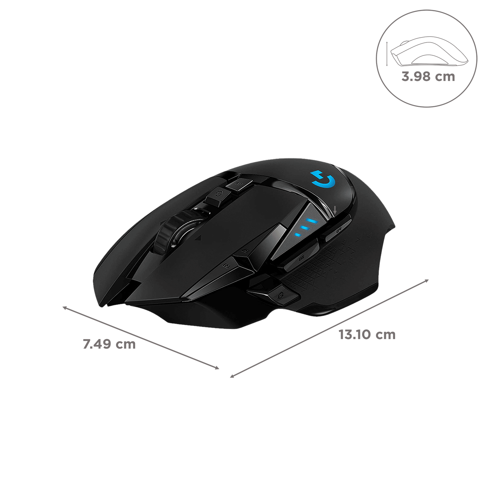 logitech G502 Lightspeed Wireless Mouse (Lightsync RGB Lighting, 910-005569, Black) logitech G502 Lightspeed Wireless Mouse (Lightsync RGB Lighting, 910-005569, Black)_3
