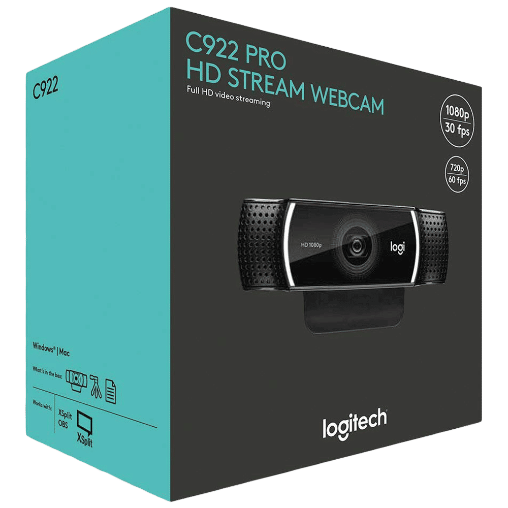 logitech C922 Pro USB 1080p Web Cam (Automatic Low Light Correction, 960-001090, Black) logitech C922 Pro USB 1080p Web Cam (Automatic Low Light Correction, 960-001090, Black)_7