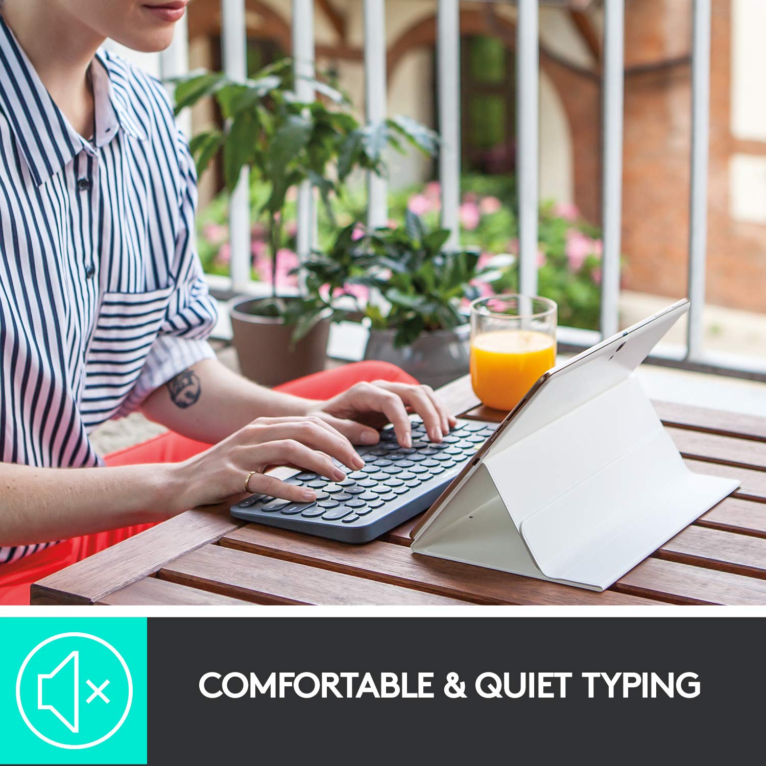 logitech K380 Bluetooth 3.0 Wireless Keyboard with Multi Device Connectivity (Low Profile Scissor Keys, Graphite) logitech K380 Bluetooth 3.0 Wireless Keyboard with Multi Device Connectivity (Low Profile Scissor Keys, Graphite)_6