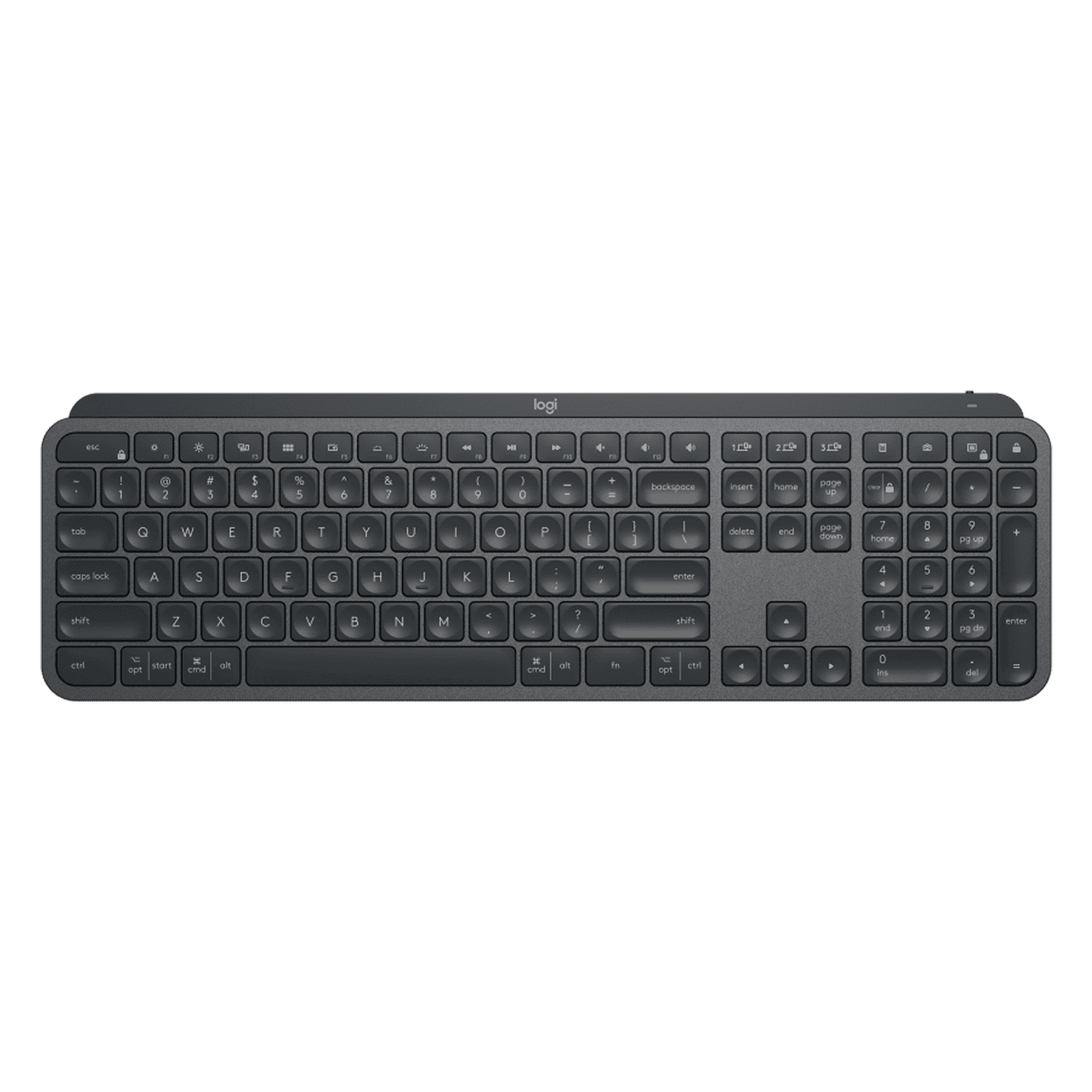 logitech MX Keys Rechargeable Bluetooth Wireless Keyboard with Multi Device Connectivity (Tactile Responsive Typing, Black) logitech MX Keys Rechargeable Bluetooth Wireless Keyboard with Multi Device Connectivity (Tactile Responsive Typing, Black)_1
