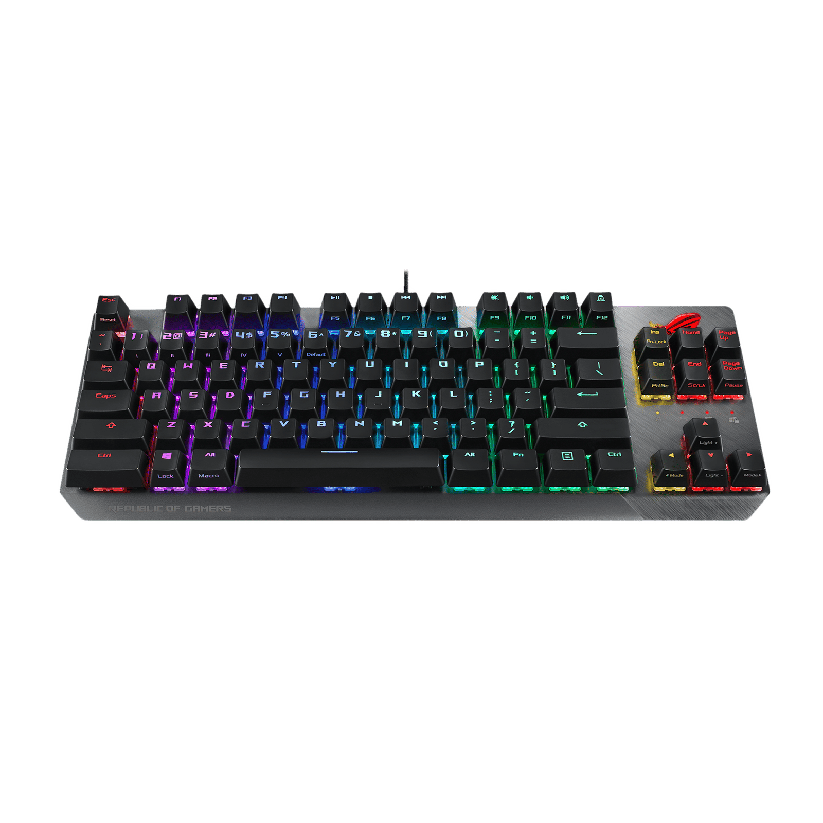 ASUS ROG Strix Scope TKL Wired Gaming Keyboard with Mechanical RGB Keys (Aura Sync lighting, Black & Grey) ASUS ROG Strix Scope TKL Wired Gaming Keyboard with Mechanical RGB Keys (Aura Sync lighting, Black & Grey)_1