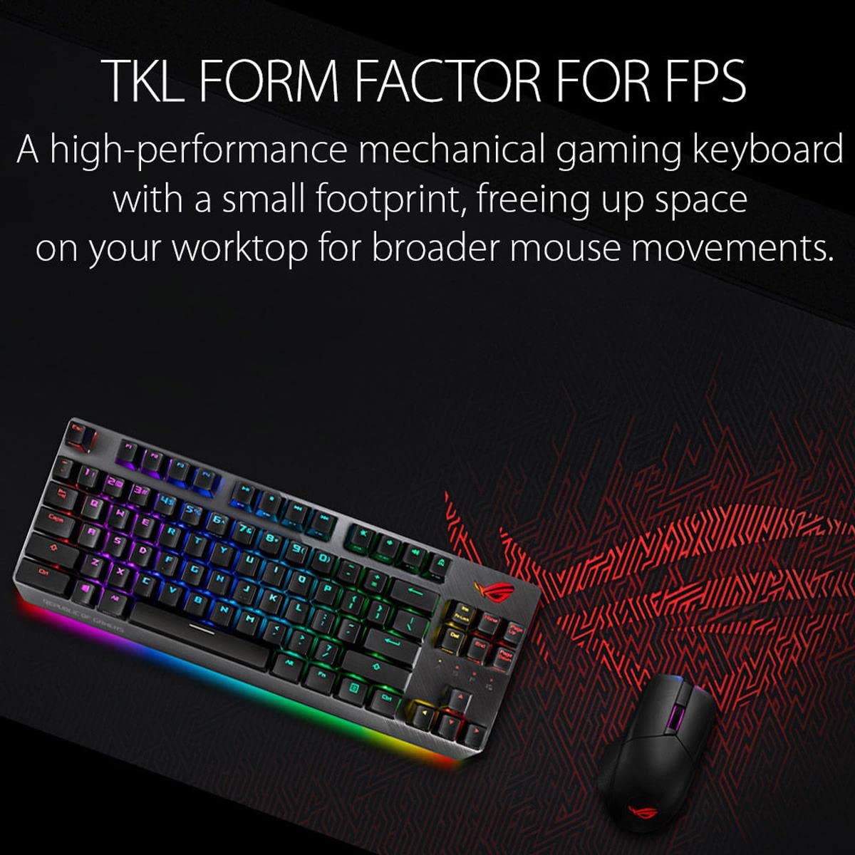 ASUS ROG Strix Scope TKL Wired Gaming Keyboard with Mechanical RGB Keys (Aura Sync lighting, Black & Grey) ASUS ROG Strix Scope TKL Wired Gaming Keyboard with Mechanical RGB Keys (Aura Sync lighting, Black & Grey)_11