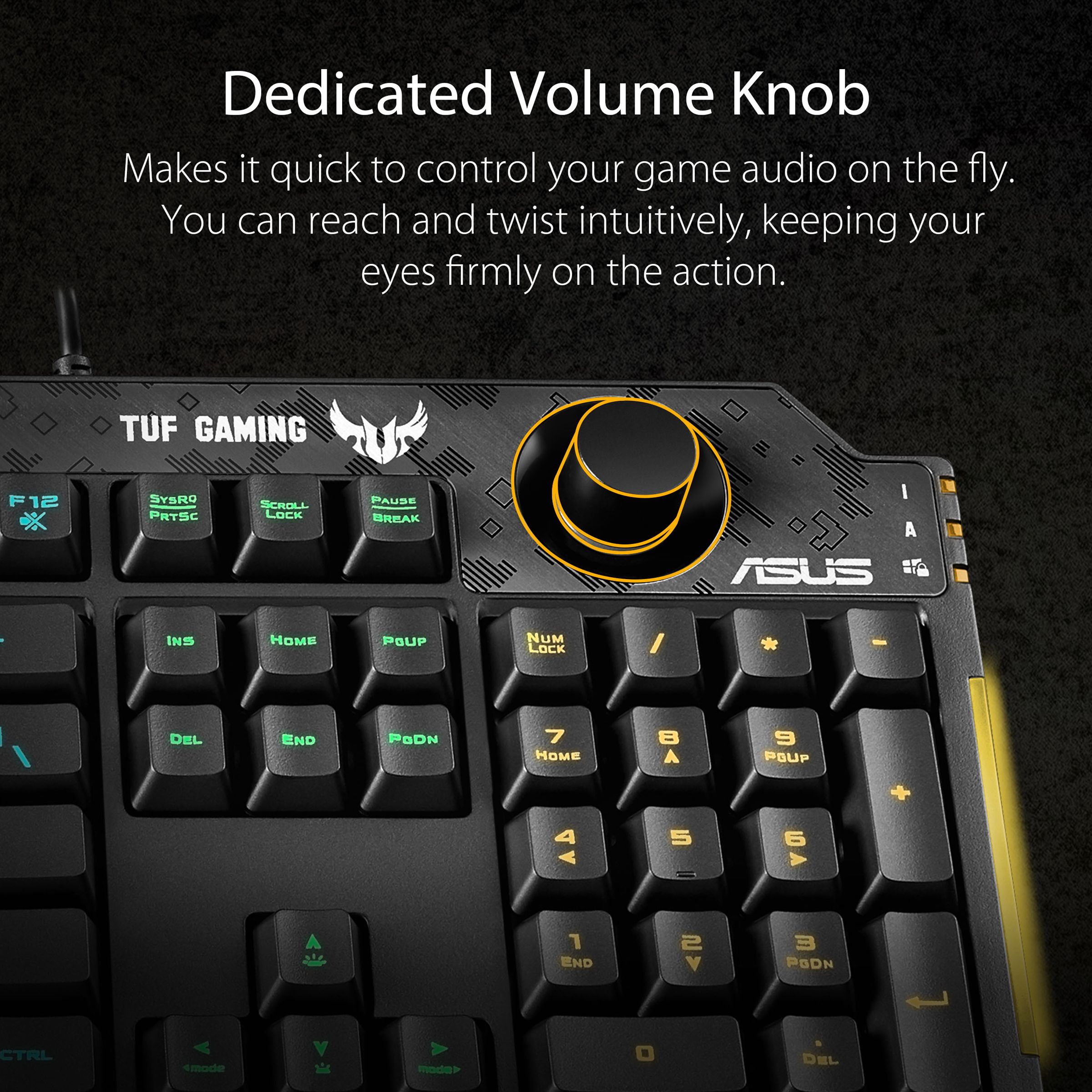 ASUS TUF K1 Wired Gaming Keyboard with Backlit Keys (Spill Resistant, Black) ASUS TUF K1 Wired Gaming Keyboard with Backlit Keys (Spill Resistant, Black)_9