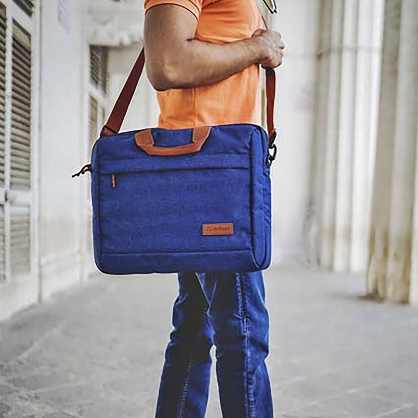 stuffcool Magnus Polyester Laptop Sling Bag for 15.6 & 16 Inch Laptop (29 L, Lightweight, Blue)_11