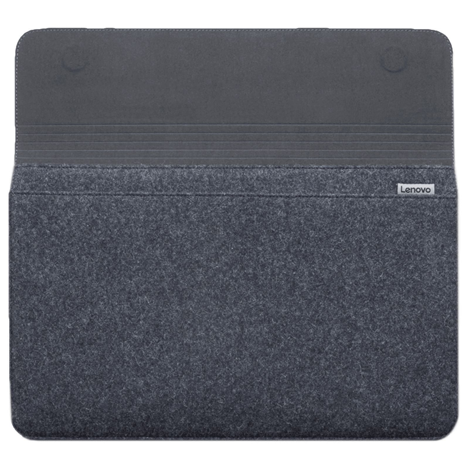 Lenovo Yoga Leather, Wool Felt Laptop Sleeve for 14 Inch Laptop (Dual Magnet Buckles, Black)_7