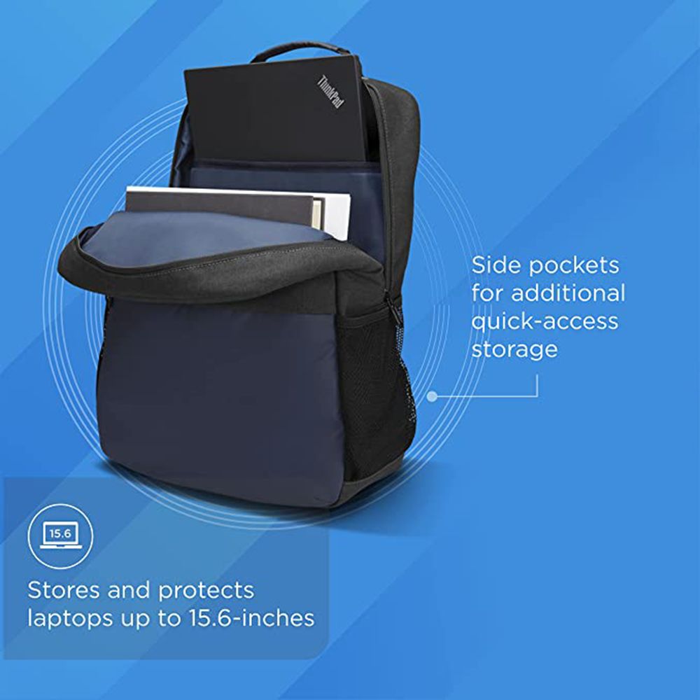 Lenovo Slim Everyday Polyester Laptop Backpack for 15.6 Inch Laptop (18 L, Water Resistant, Dark Grey)_9