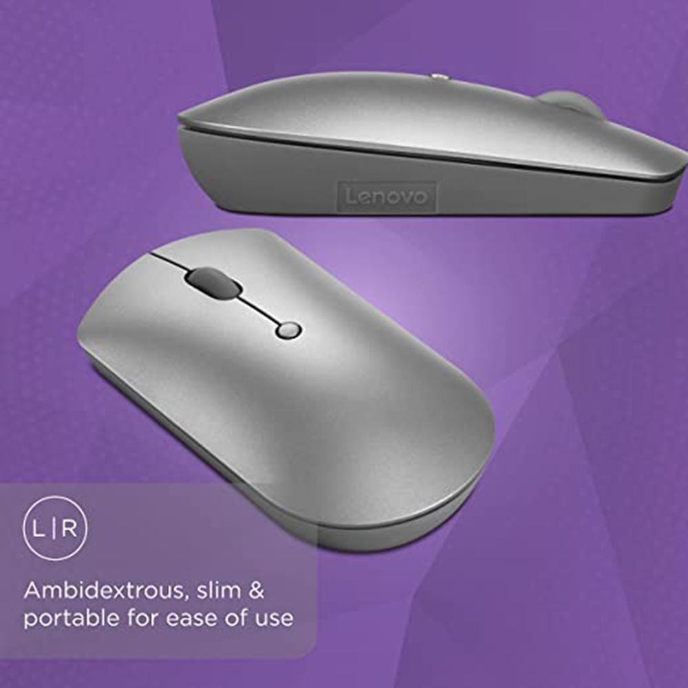 Lenovo 600 Wireless Optical Mouse with Silent Click Buttons (2400 DPI, Portable, Iron Grey)_10