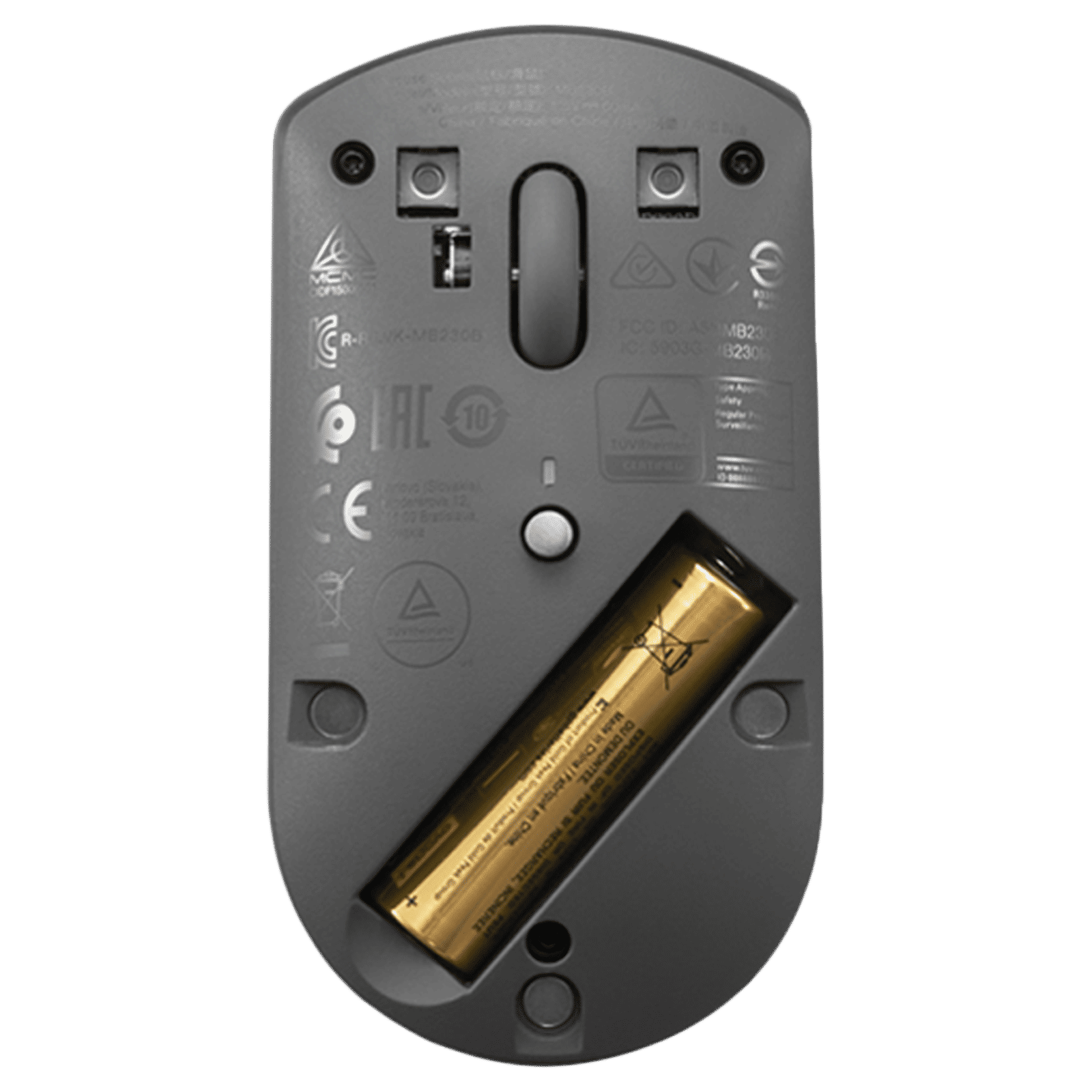Lenovo 600 Wireless Optical Mouse with Silent Click Buttons (2400 DPI, Portable, Iron Grey)_5