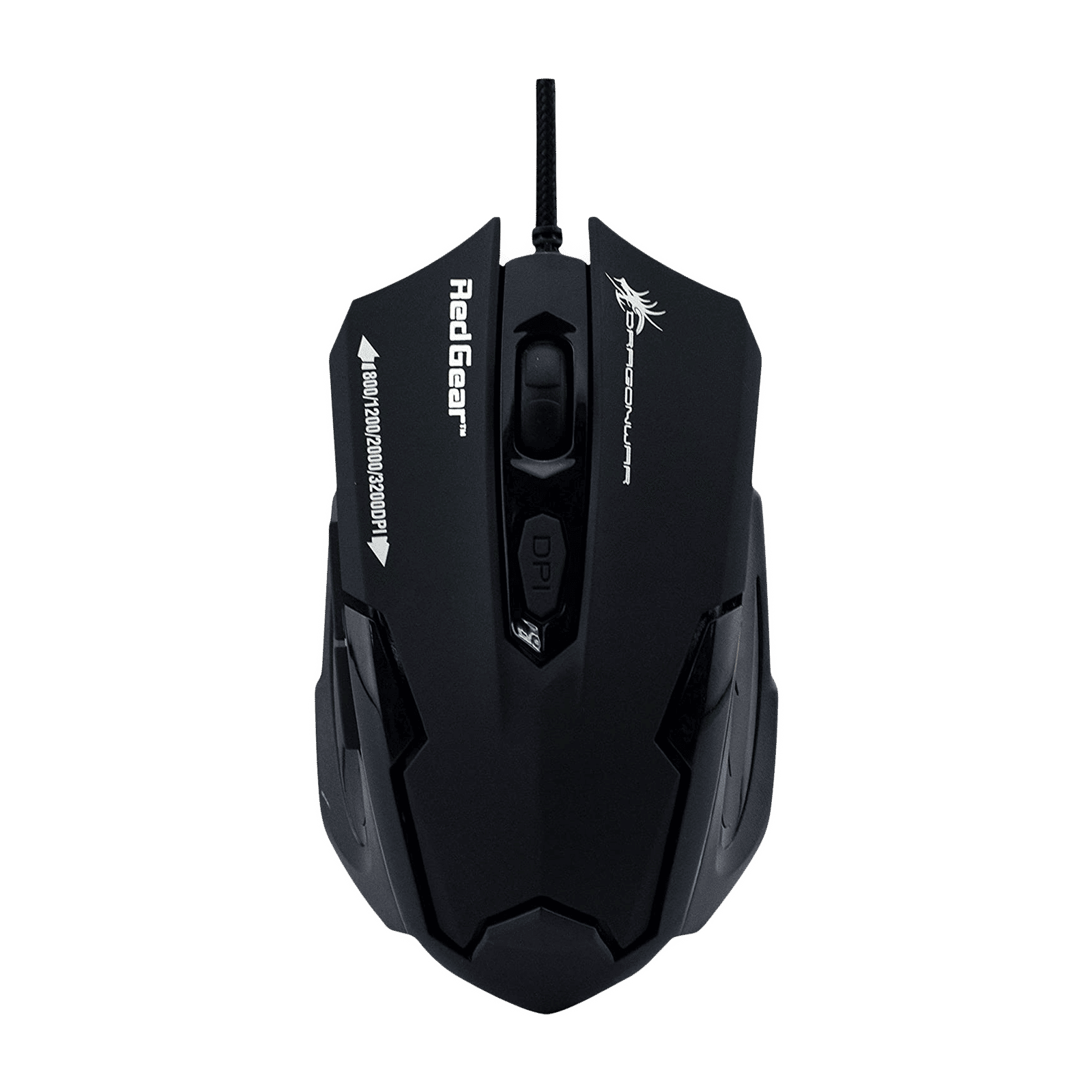 Red Gear Dragonwar Emera Wired Optical Gaming Mouse with Customizable Buttons (3200 DPI Adjustable, Blue Sensor Technology, Black)_1