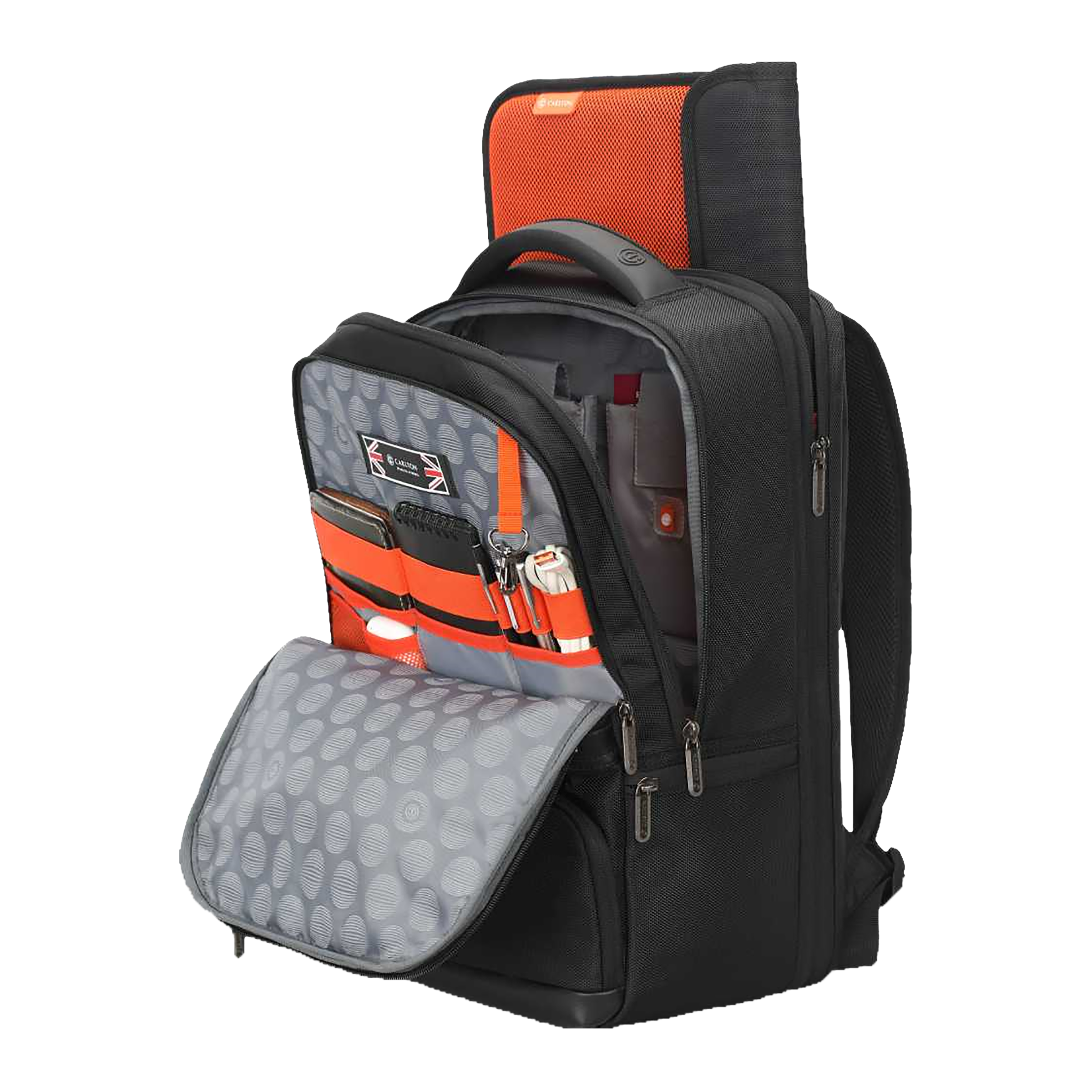 Carlton Hampshire 01 Nylon Laptop Backpack for 16 Inch Laptop (26 L, Ergo Foam Back, Ferrous Black) Carlton Hampshire 01 Nylon Laptop Backpack for 16 Inch Laptop (26 L, Ergo Foam Back, Ferrous Black)_7