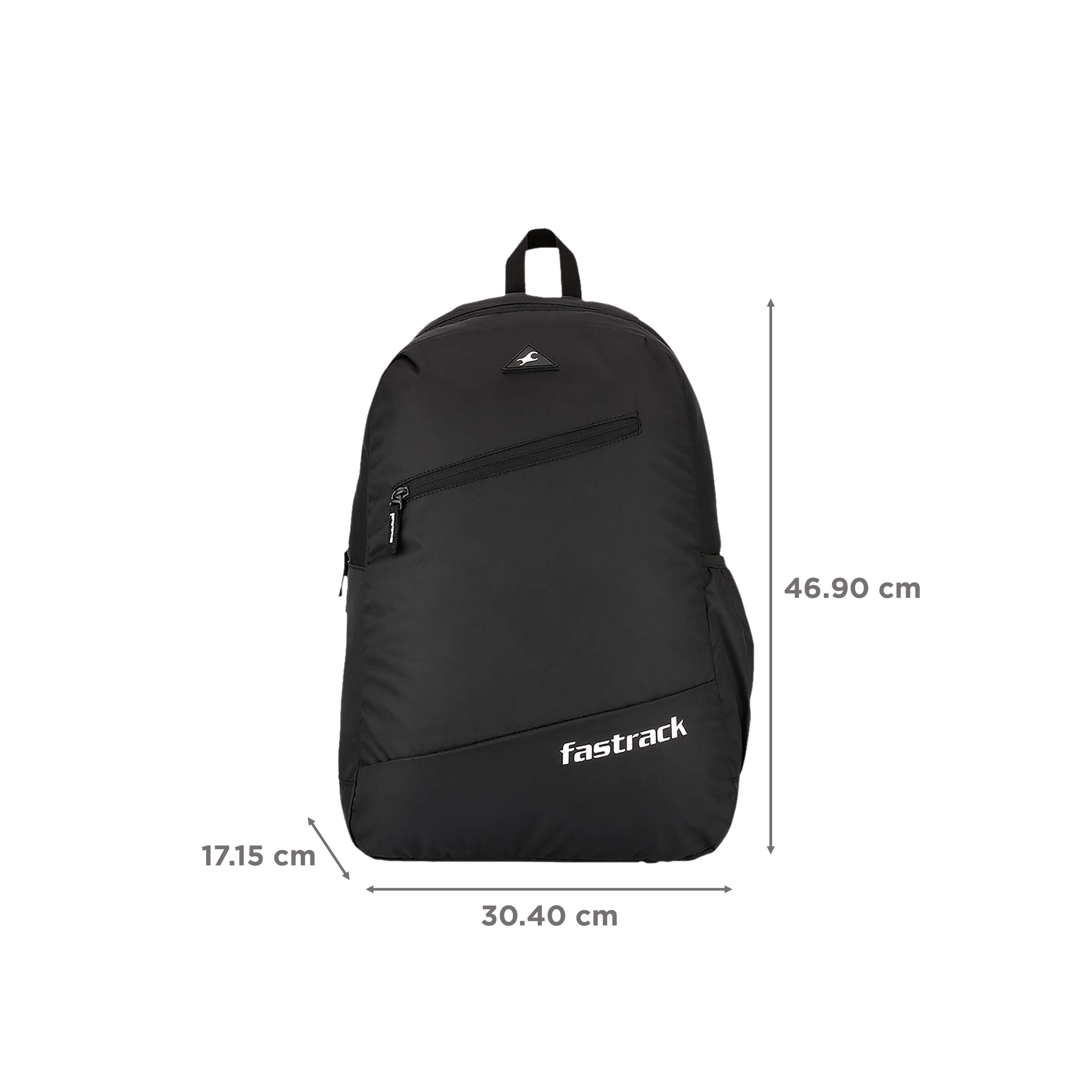 fastrack Polyester Laptop Backpack for 16 Inch Laptop (25 L, Lightweight & Comfortable, Black)_3
