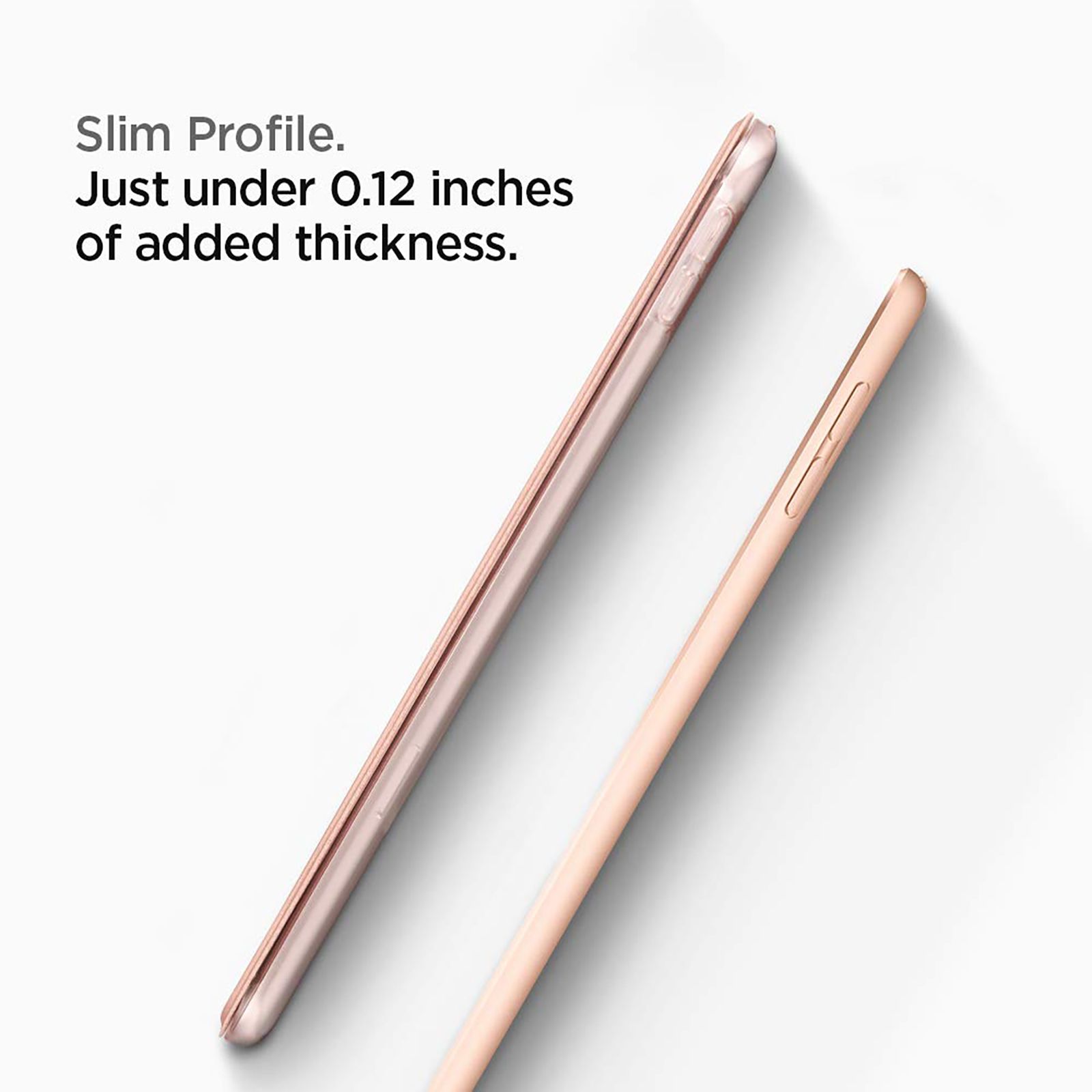 Spigen Smart Fold Polycarbonate, Faux Leather Flip Cover for Apple iPad Mini (5th Gen) (Wake & Sleep Feature, Rose Gold)_6