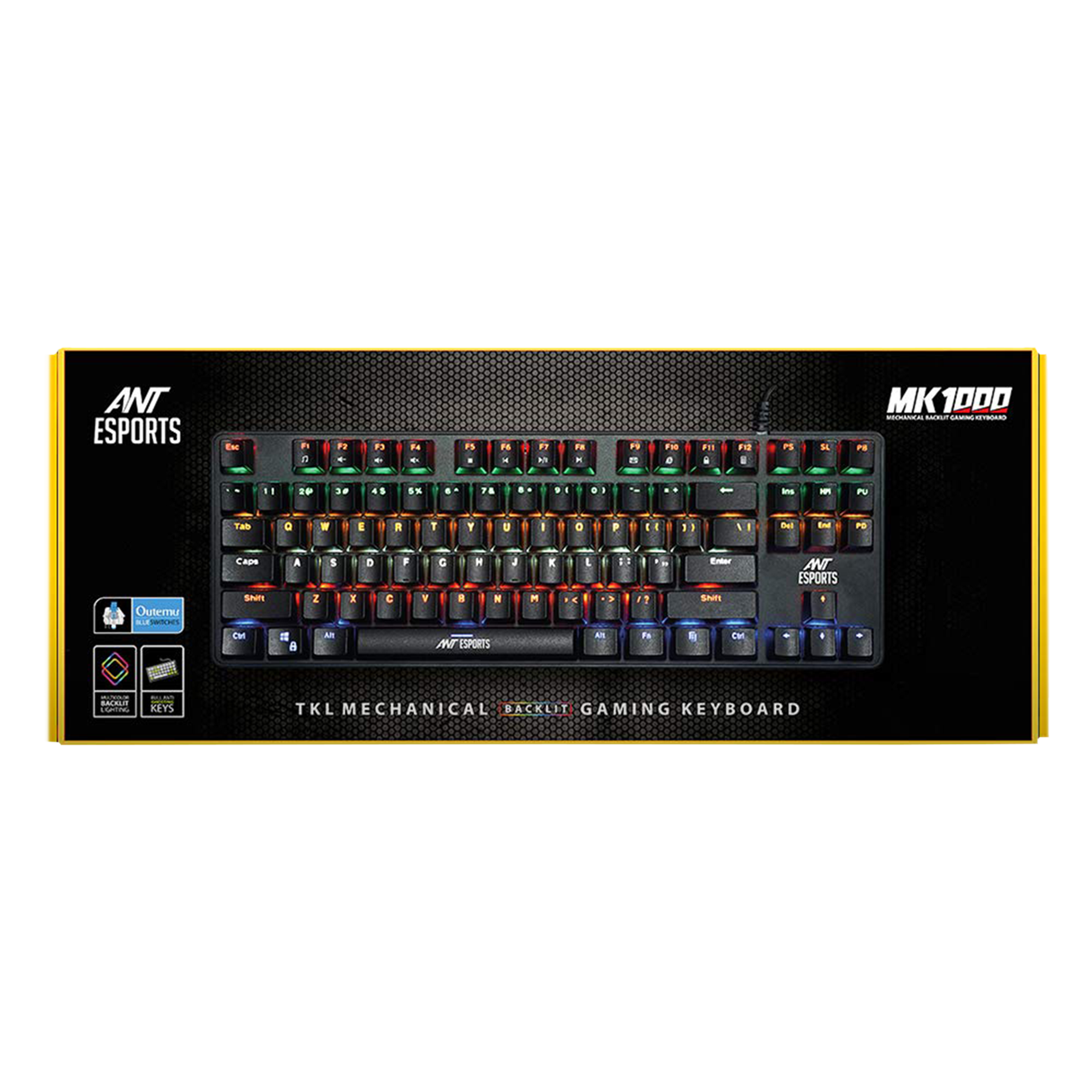 ANT ESPORTS MK1000 TKL Wired Gaming Keyboard with Backlit Keys (Anti Ghosting Keys, Black) ANT ESPORTS MK1000 TKL Wired Gaming Keyboard with Backlit Keys (Anti Ghosting Keys, Black)_8