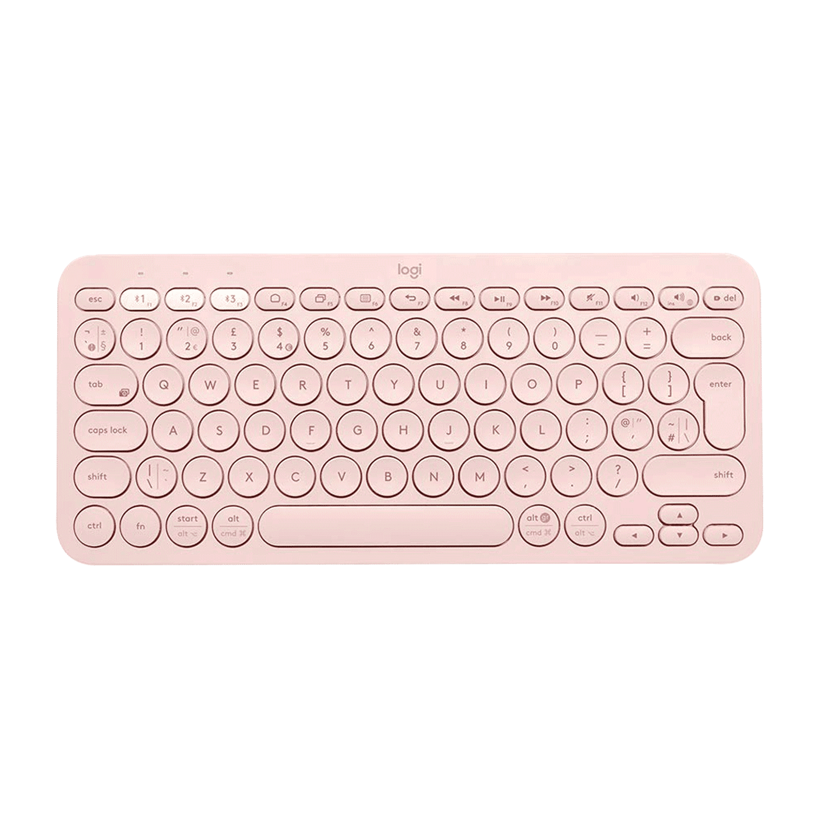 logitech K380 Bluetooth 3.0 Wireless Keyboard with Multi Device Connectivity (Low Profile Scissor Keys, Rose) logitech K380 Bluetooth 3.0 Wireless Keyboard with Multi Device Connectivity (Low Profile Scissor Keys, Rose)_4