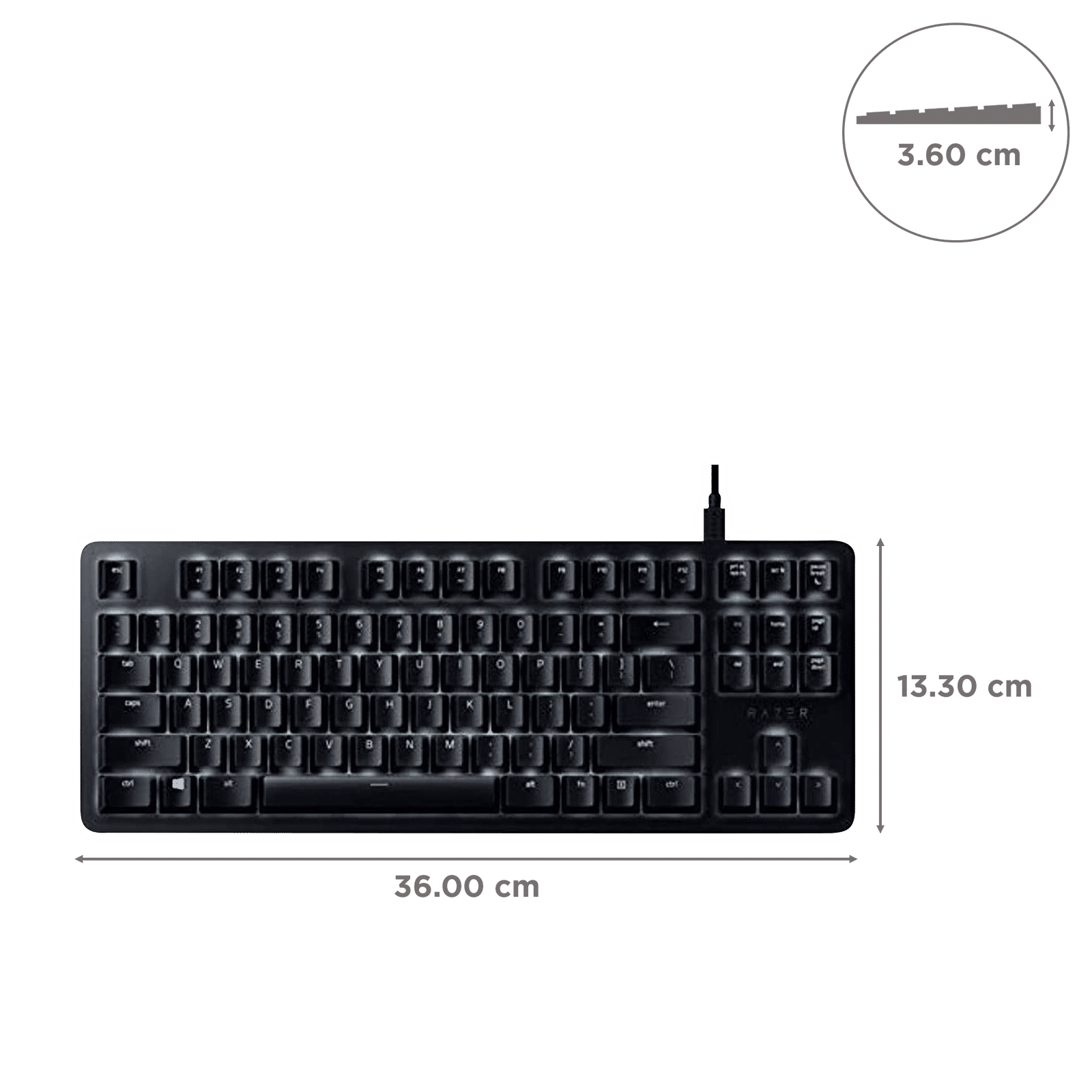RAZER BlackWidow Lite Wired Gaming Keyboard (Orange Mechanical Switch, RZ03-02640200-R3U1, Black)_3