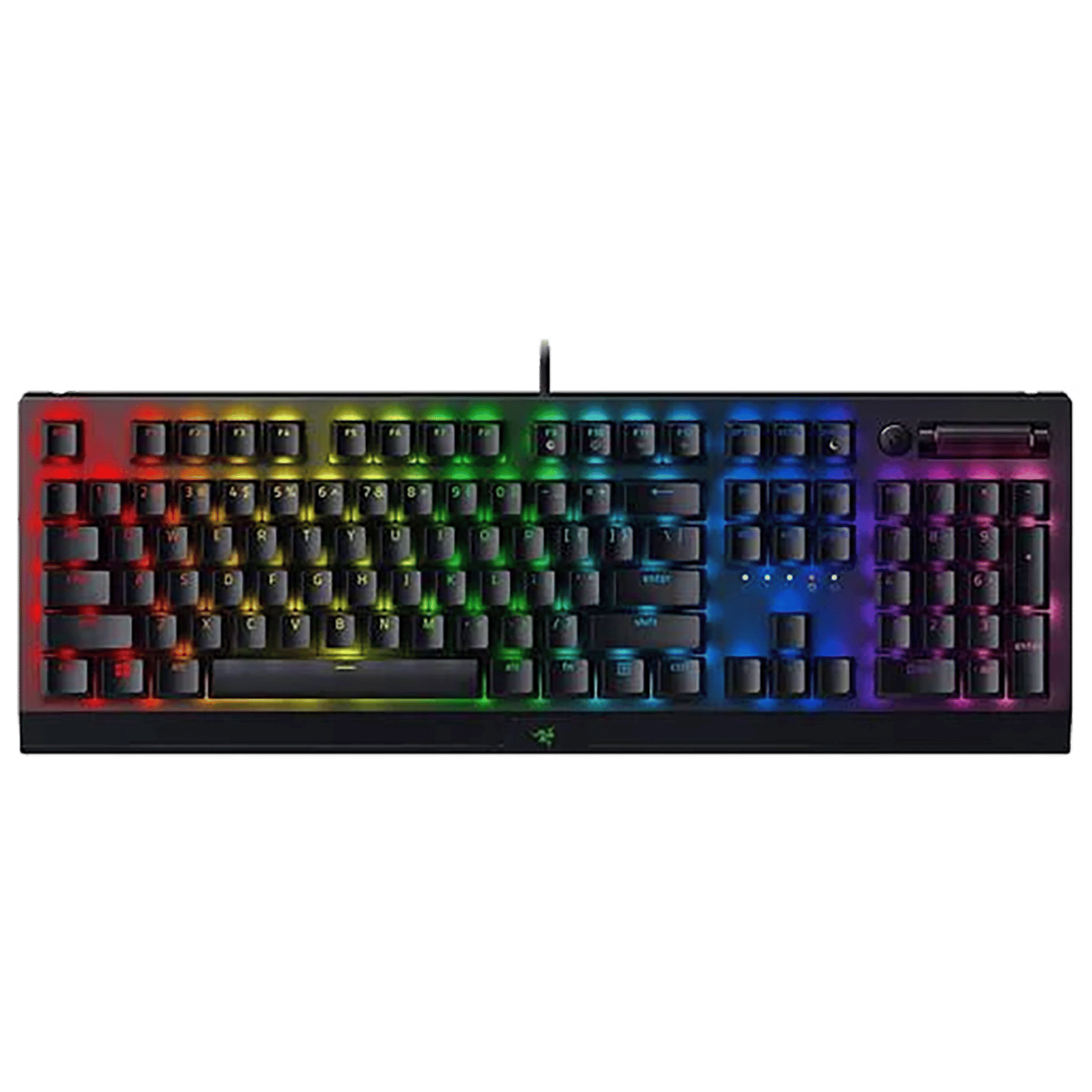 RAZER BlackWidow V3 Wired Gaming Keyboard with Backlit Keys (Ergonomic Wrist Rest, Black)_4