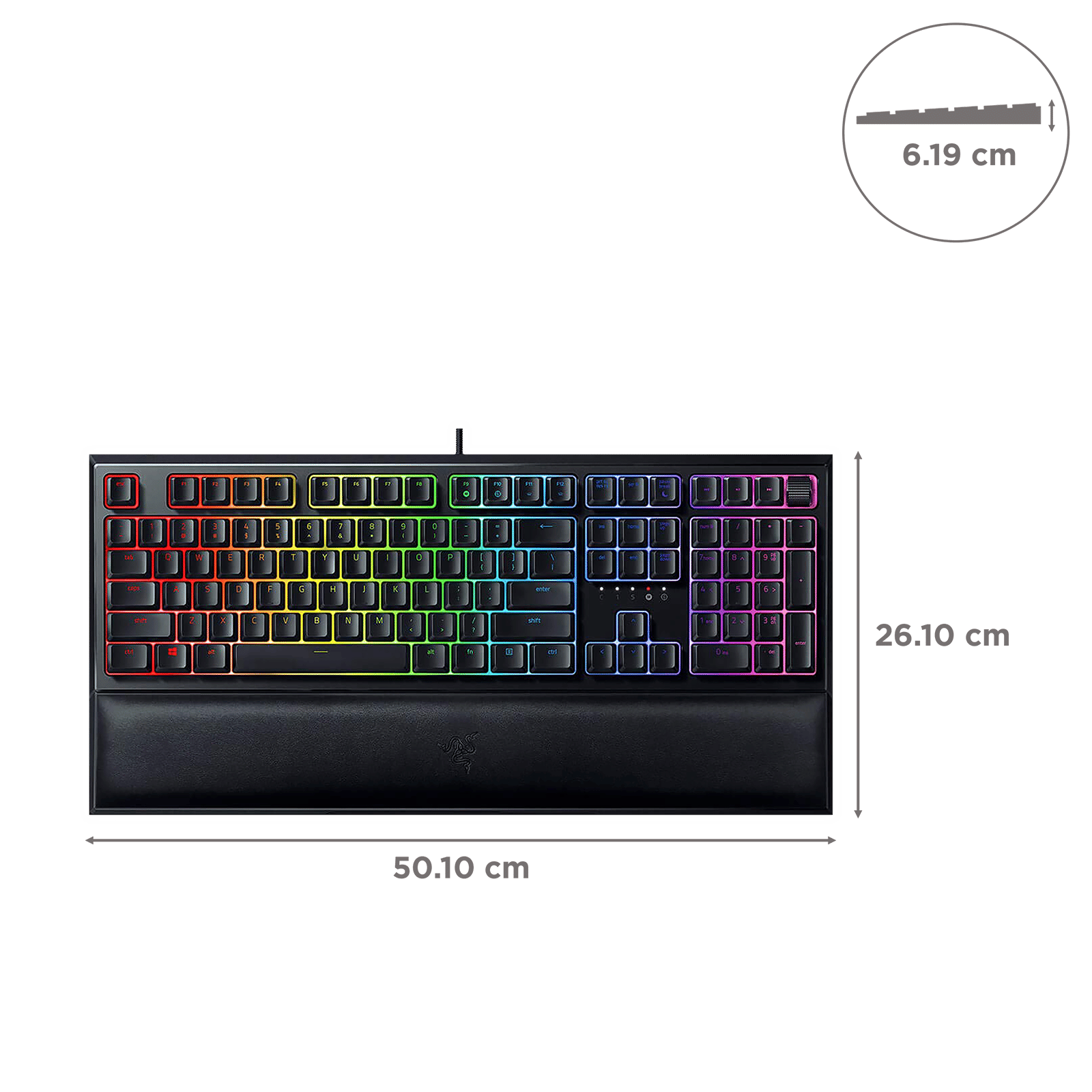 RAZER Ornata V2 Wired Gaming Keyboard (Mecha Membrane Switch, RZ03-03380100-R3M1, Black) RAZER Ornata V2 Wired Gaming Keyboard (Mecha Membrane Switch, RZ03-03380100-R3M1, Black)_3
