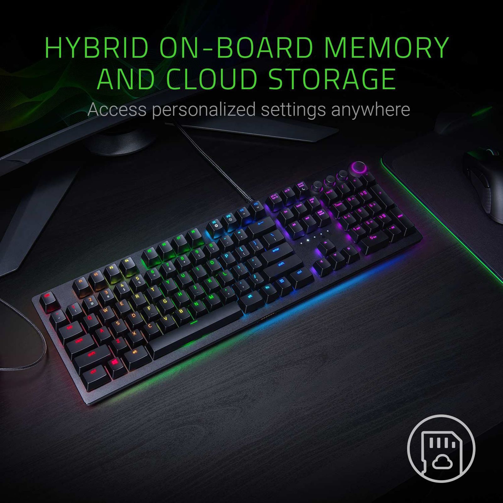 RAZER Huntsman Elite Wired Gaming Keyboard (Opto Mechanical Switch, RZ03-01870100-R3M1, Black) RAZER Huntsman Elite Wired Gaming Keyboard (Opto Mechanical Switch, RZ03-01870100-R3M1, Black)_9