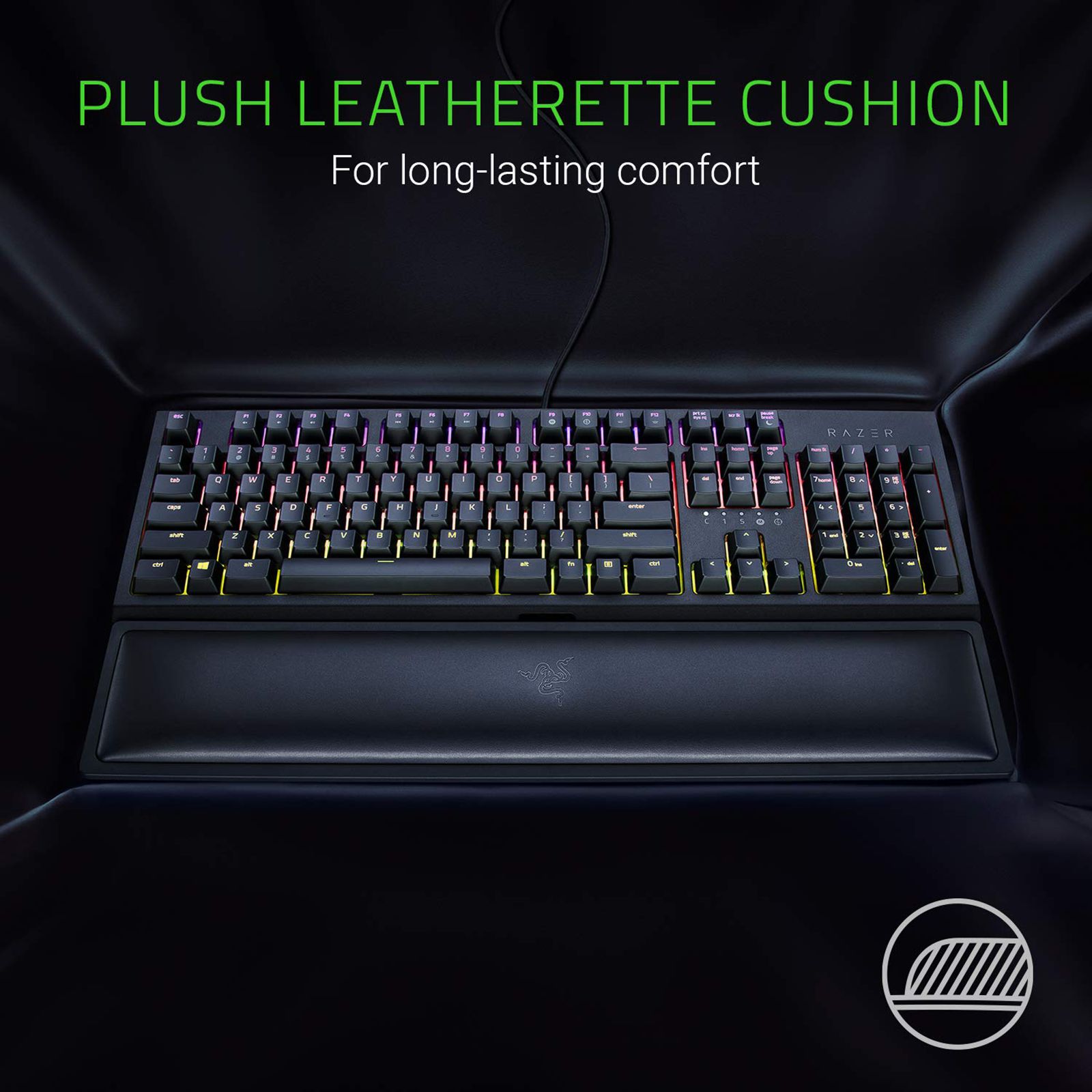 RAZER Posture Corrector (Wrist Rest for Keyboard, RC21-01470200-R3M1, Black)_4