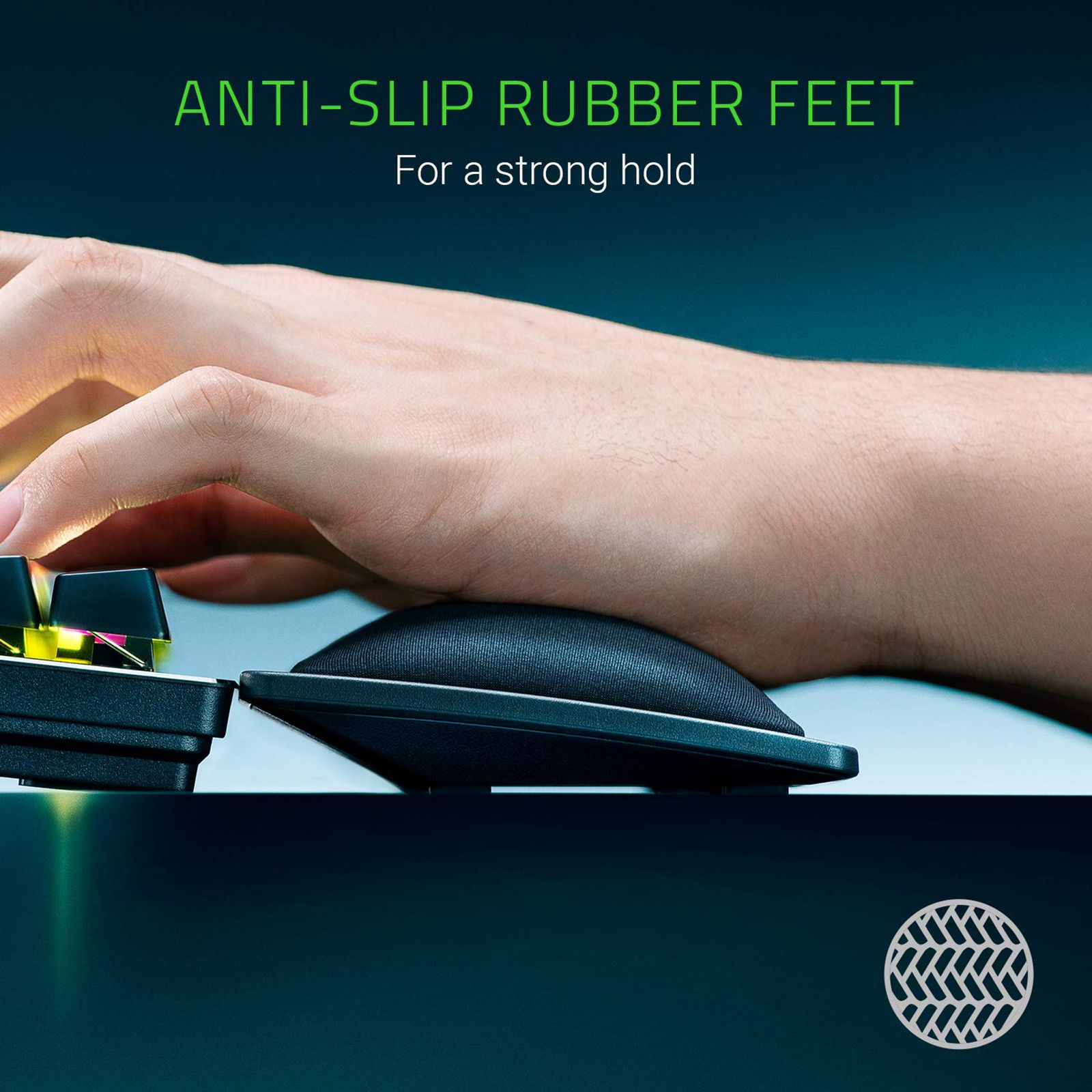 RAZER Posture Corrector (Wrist Rest for Keyboard, RC21-01470200-R3M1, Black)_7