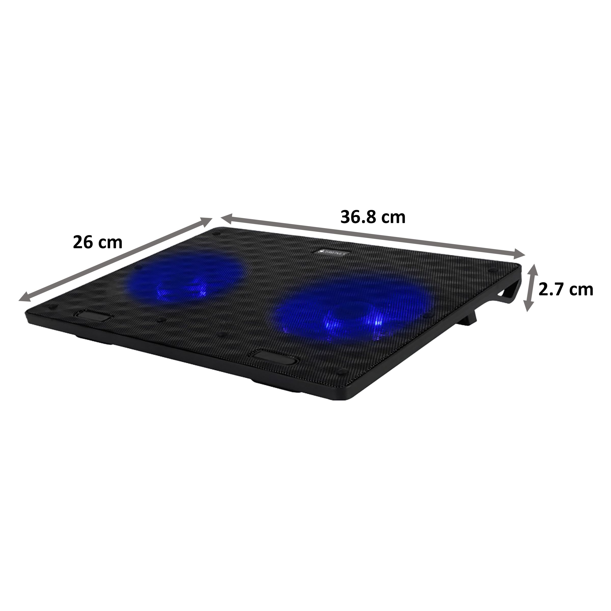 ZEBRONICS ZEB-NC3300 Stand with Cooling Fan For Laptop (Dual USB Port, A180-ZEB-NC3300, Black) ZEBRONICS ZEB-NC3300 Stand with Cooling Fan For Laptop (Dual USB Port, A180-ZEB-NC3300, Black)_2