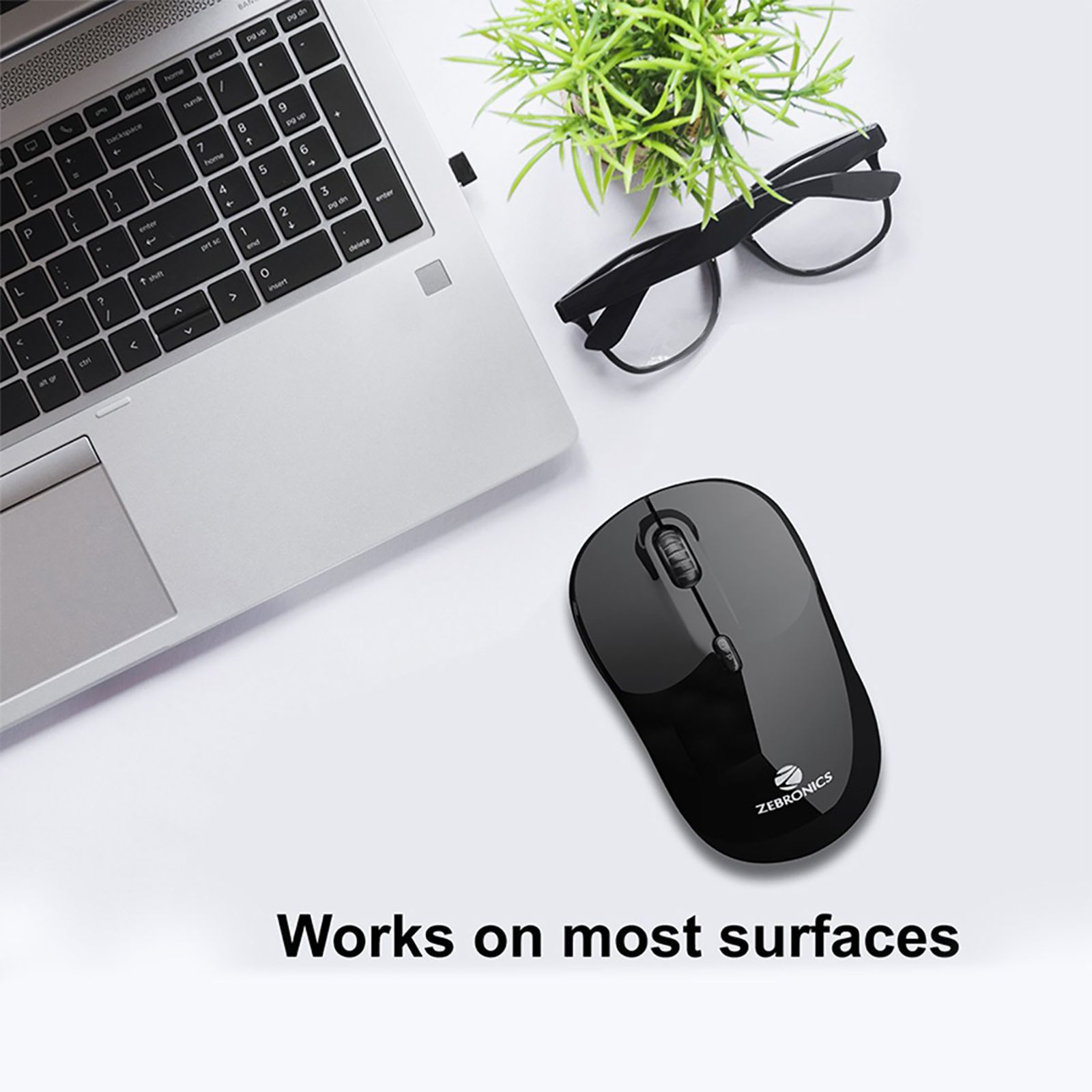 ZEBRONICS Zeb-Shine Wireless Optical Mouse (1600 DPI Adjustable, Smart Energy Saving Mode, Black) ZEBRONICS Zeb-Shine Wireless Optical Mouse (1600 DPI Adjustable, Smart Energy Saving Mode, Black)_8