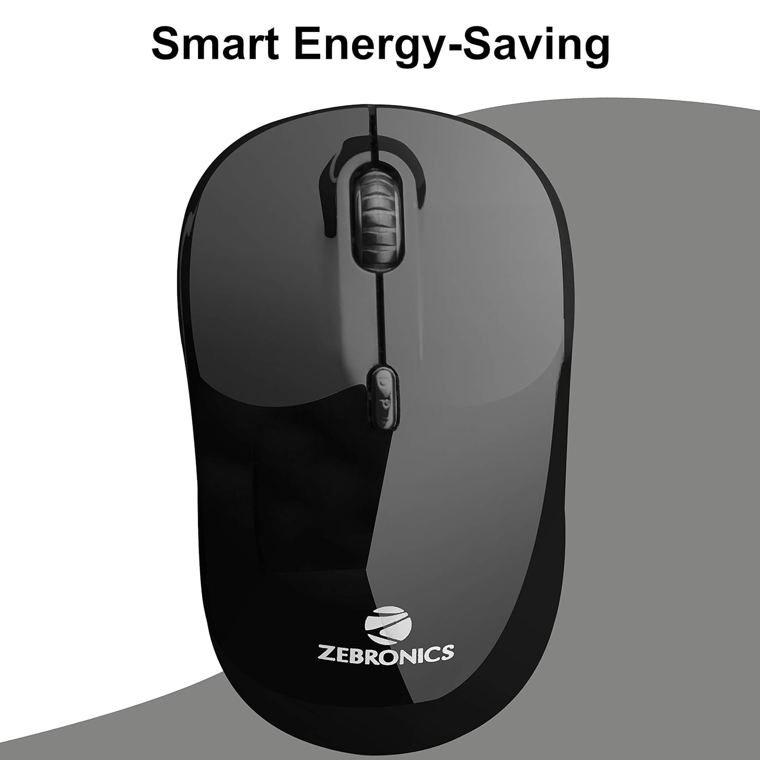 ZEBRONICS Zeb-Shine Wireless Optical Mouse (1600 DPI Adjustable, Smart Energy Saving Mode, Black) ZEBRONICS Zeb-Shine Wireless Optical Mouse (1600 DPI Adjustable, Smart Energy Saving Mode, Black)_12
