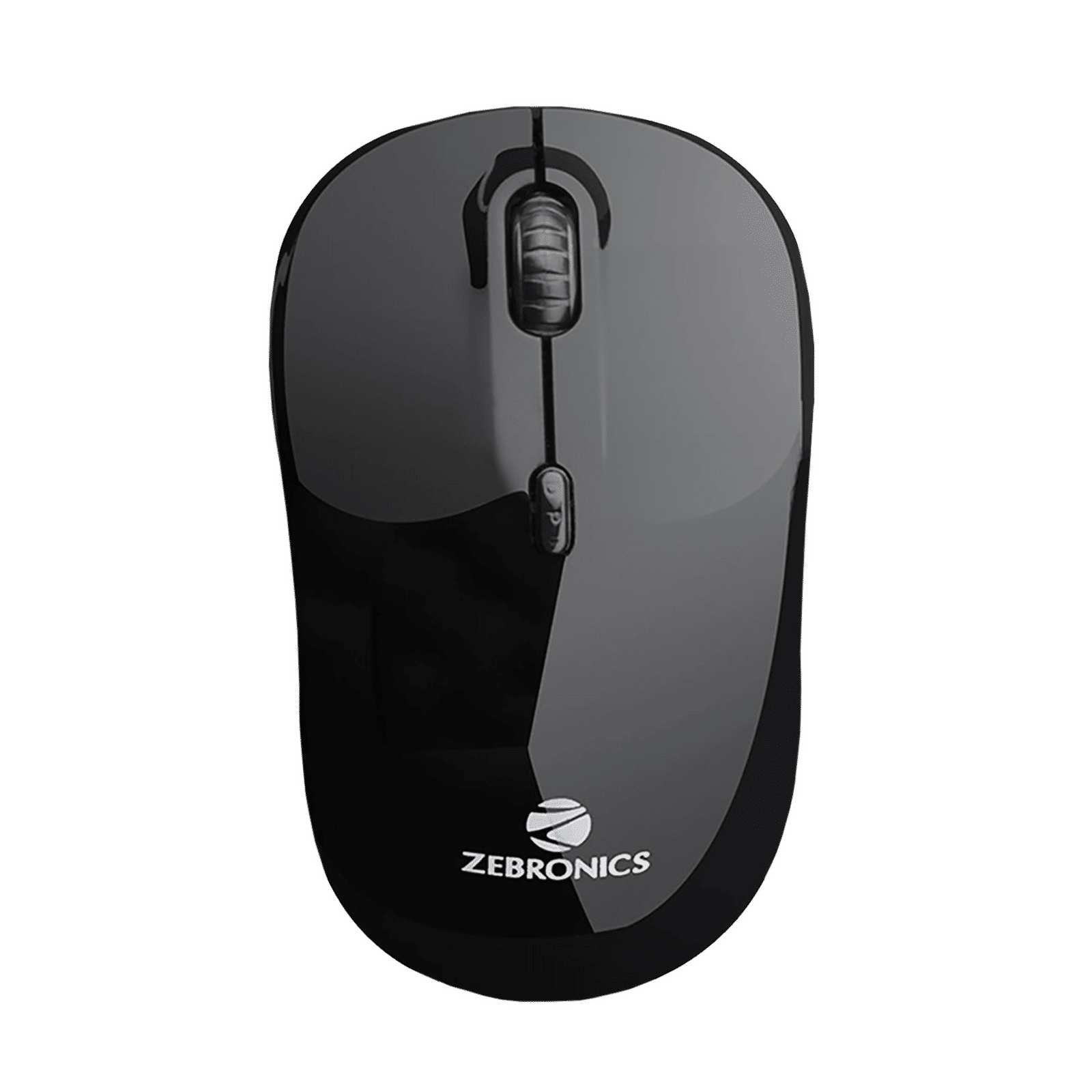 ZEBRONICS Zeb-Shine Wireless Optical Mouse (1600 DPI Adjustable, Smart Energy Saving Mode, Black) ZEBRONICS Zeb-Shine Wireless Optical Mouse (1600 DPI Adjustable, Smart Energy Saving Mode, Black)_1