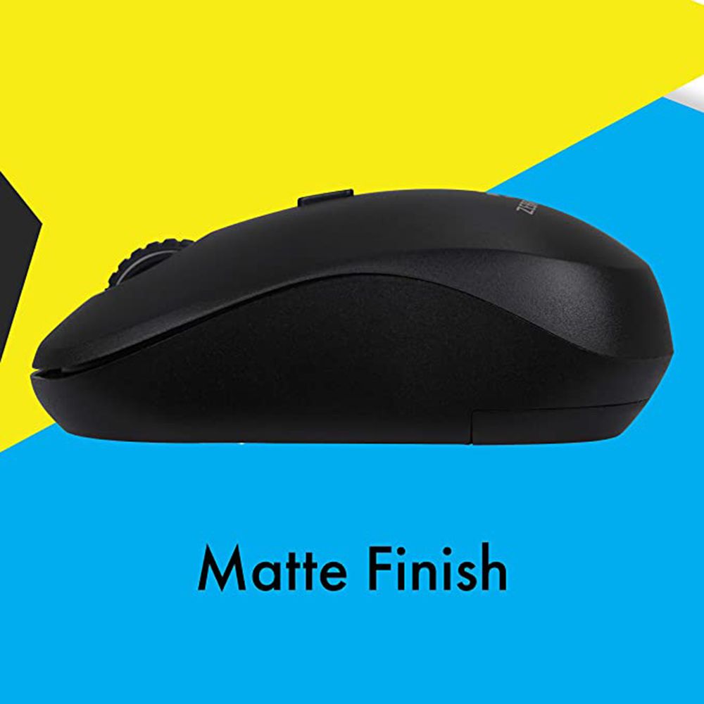 ZEBRONICS Zeb-Bold Wireless Optical Mouse (1600 DPI Adjustable, Smart Energy Saving Mode, Black) ZEBRONICS Zeb-Bold Wireless Optical Mouse (1600 DPI Adjustable, Smart Energy Saving Mode, Black)_7