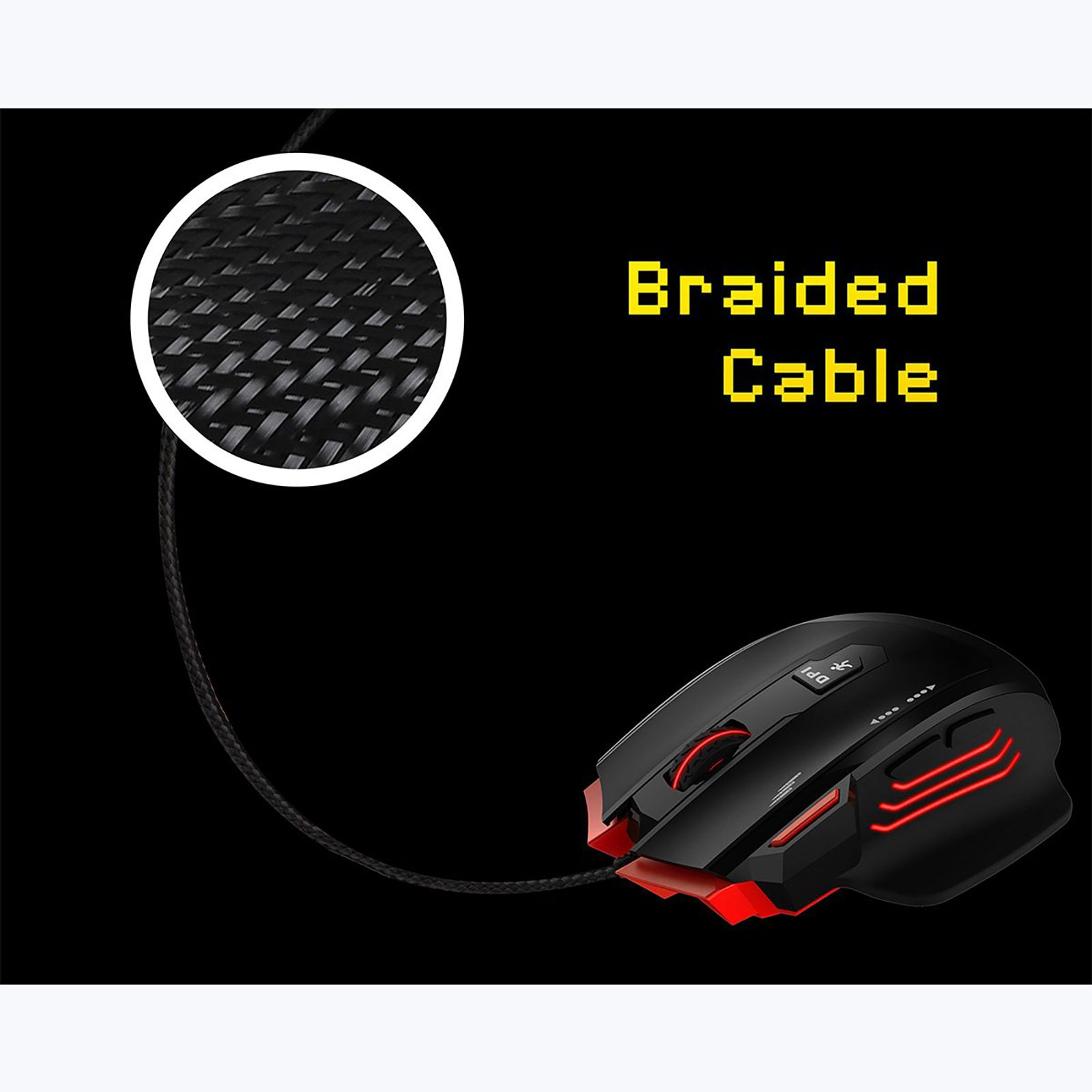 ZEBRONICS Groza Wired Optical Gaming Mouse (3200 DPI Adjustable, High Resolution Gaming Grade Sensor, Black)_8