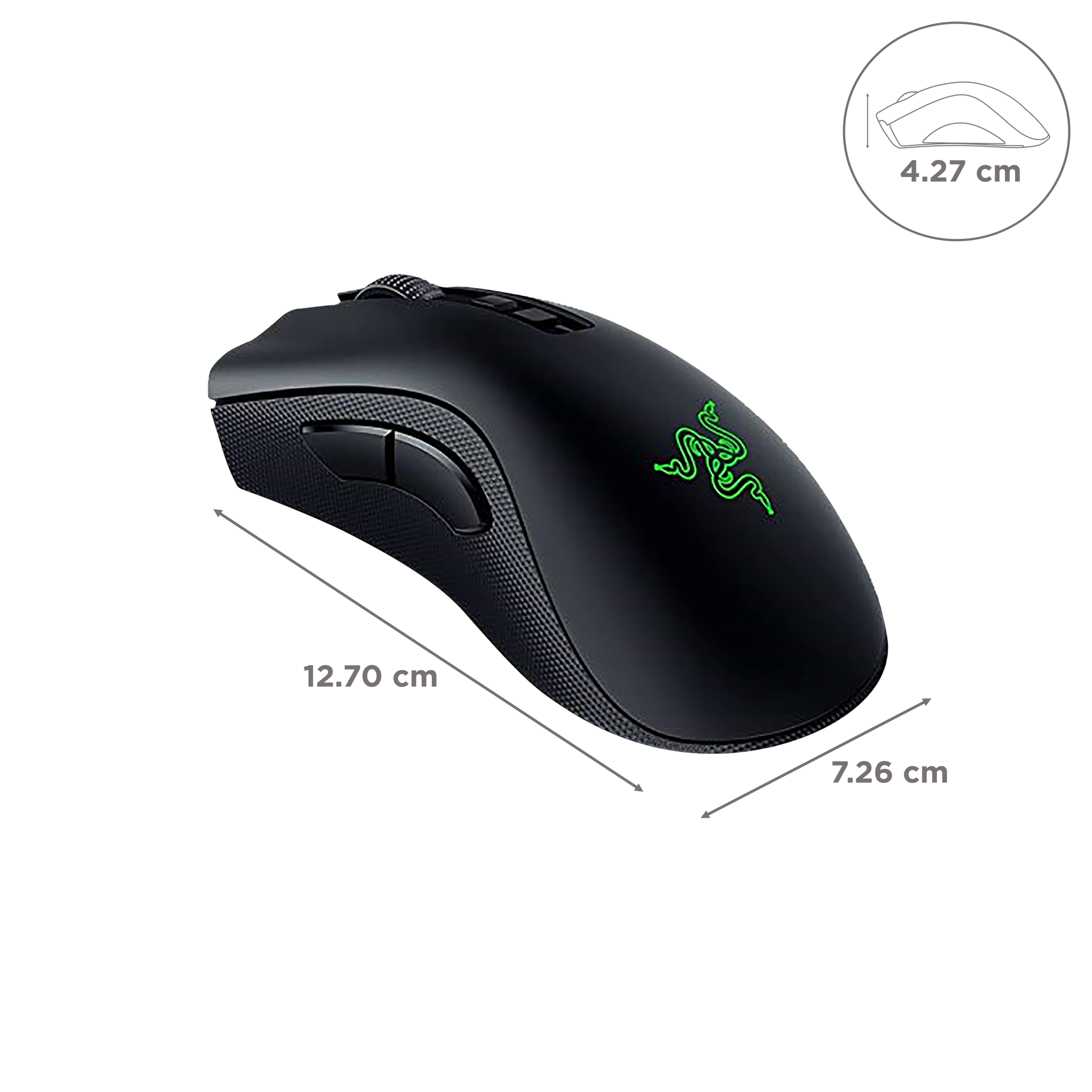 RAZER DeathAdder V2 Pro Wireless Optical Gaming Mouse (20000 DPI, RGB Backlit, Black)_3