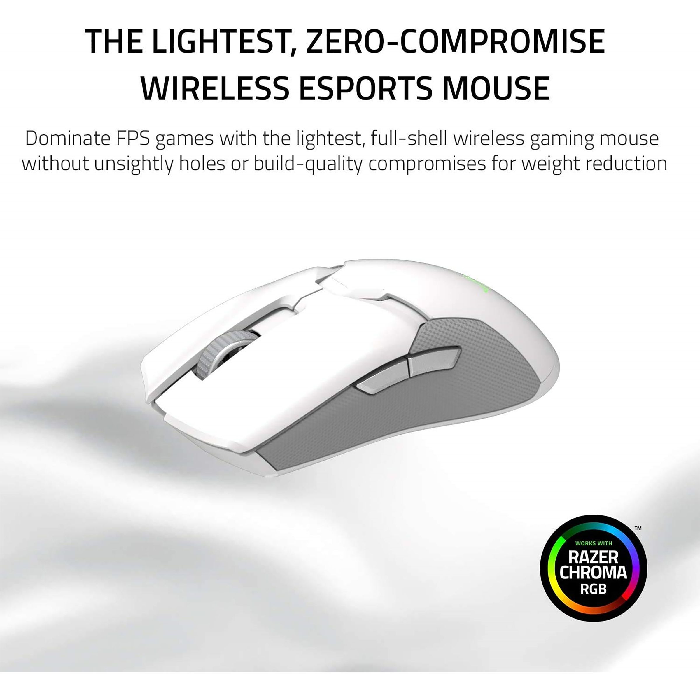 RAZER Viper Ultimate Rechargeable Wireless Optical Gaming Mouse (20000 DPI, Lightsync RGB, Mercury)_6