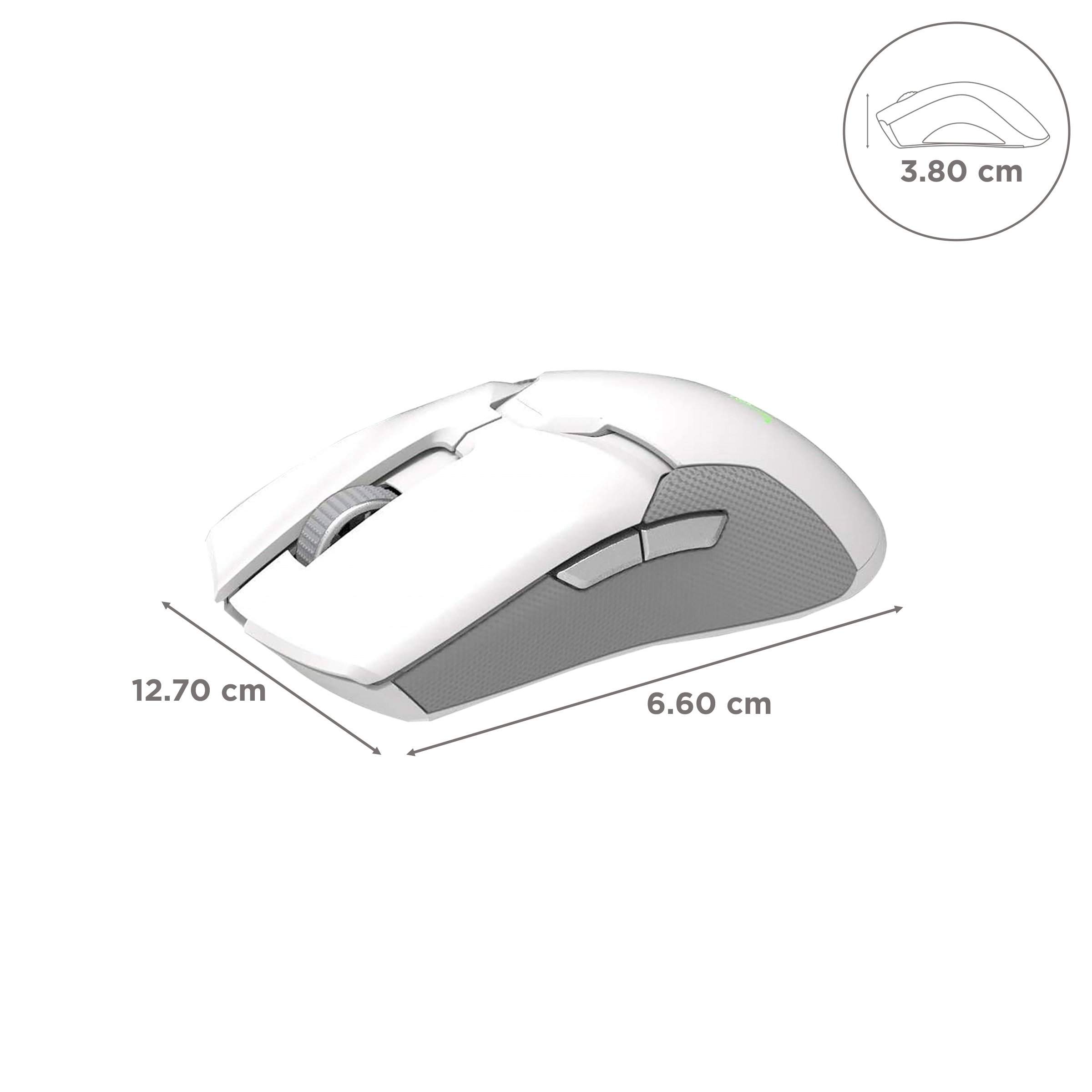 RAZER Viper Ultimate Rechargeable Wireless Optical Gaming Mouse (20000 DPI, Lightsync RGB, Mercury)_3