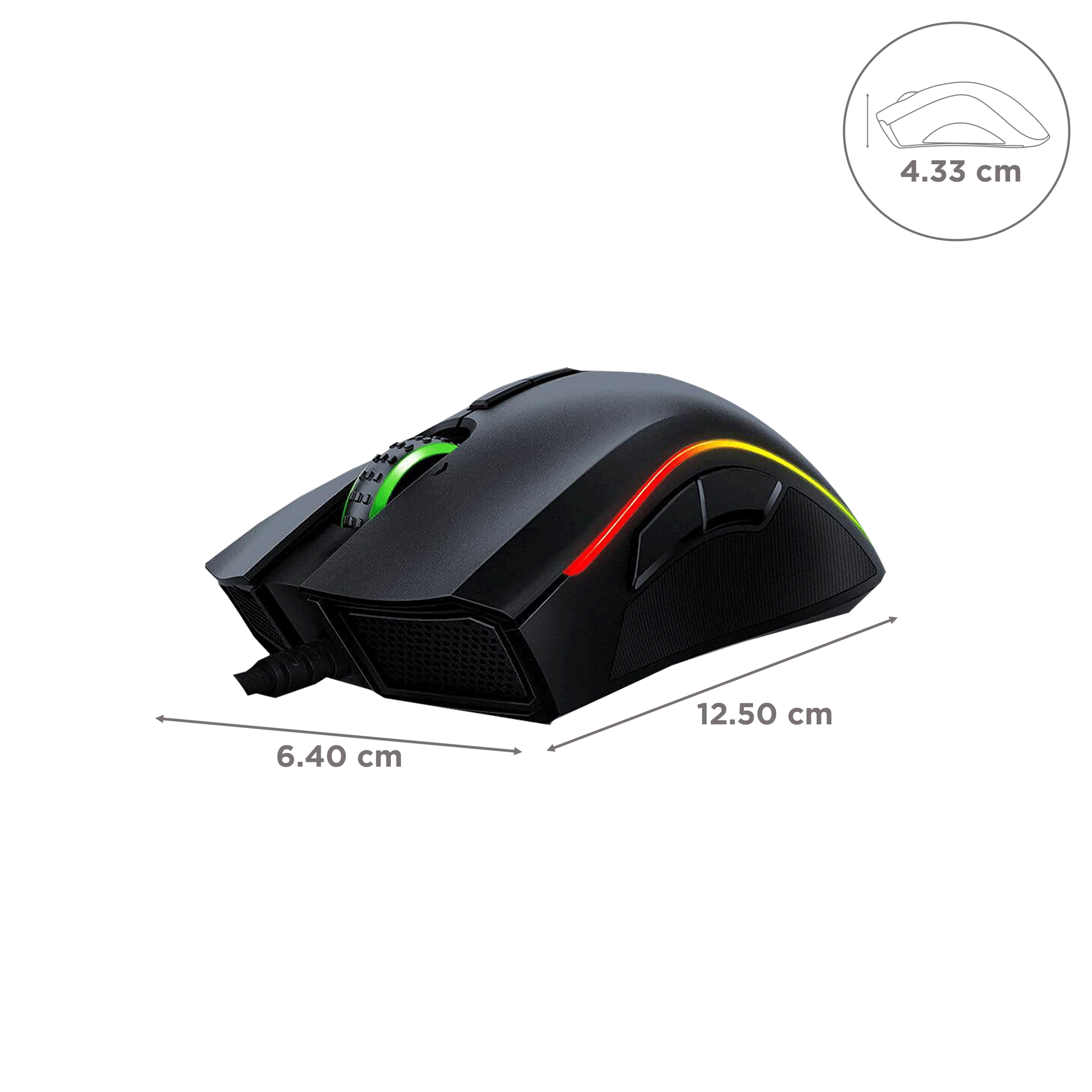 RAZER Mamba Elite Wired Optical Gaming Mouse (16000 DPI, Lightsync RGB, Black) RAZER Mamba Elite Wired Optical Gaming Mouse (16000 DPI, Lightsync RGB, Black)_3