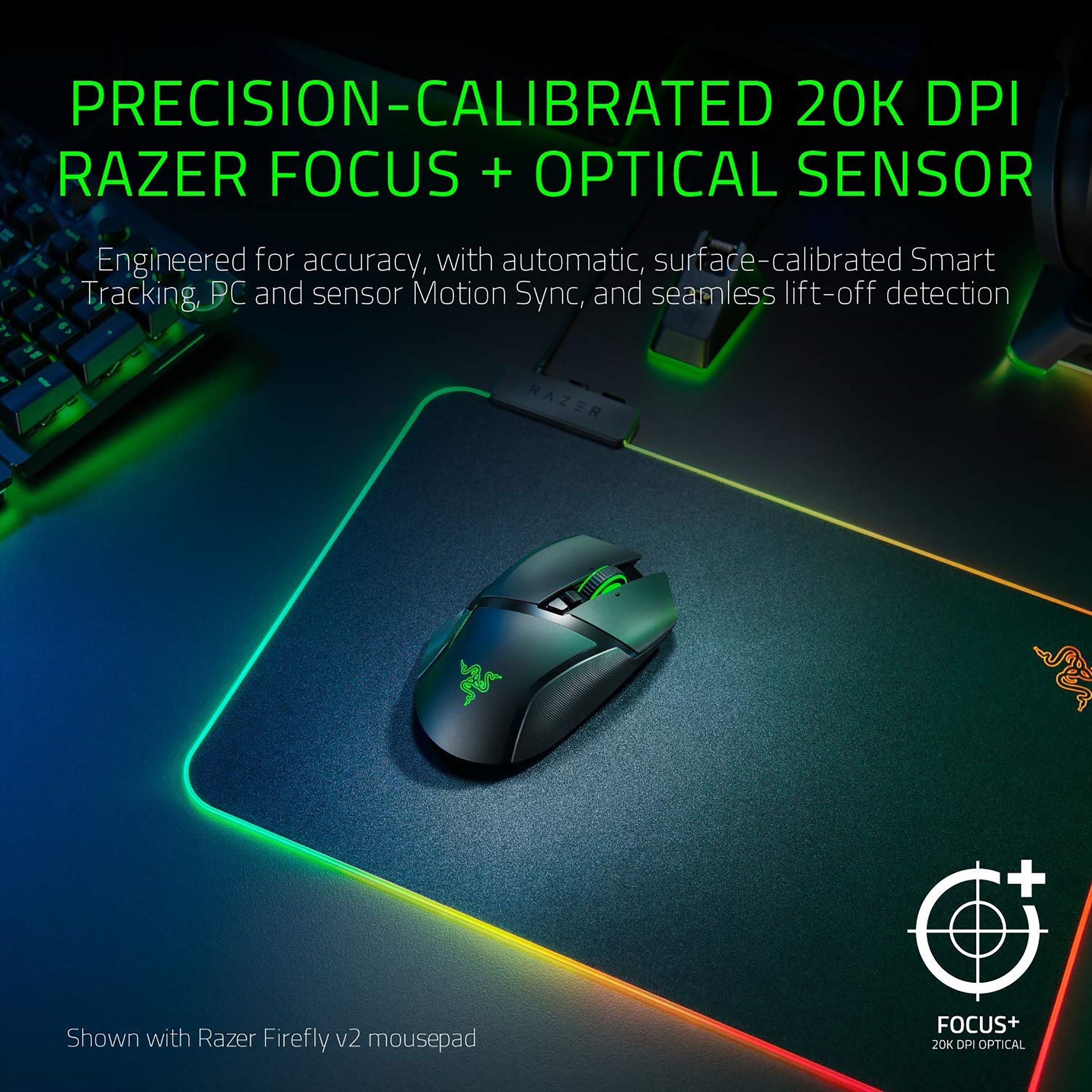 RAZER Basilisk Ultimate Rechargeable Wireless Optical Gaming Mouse (20000 DPI Adjustable, Multi Function Paddle, Black) RAZER Basilisk Ultimate Rechargeable Wireless Optical Gaming Mouse (20000 DPI Adjustable, Multi Function Paddle, Black)_7