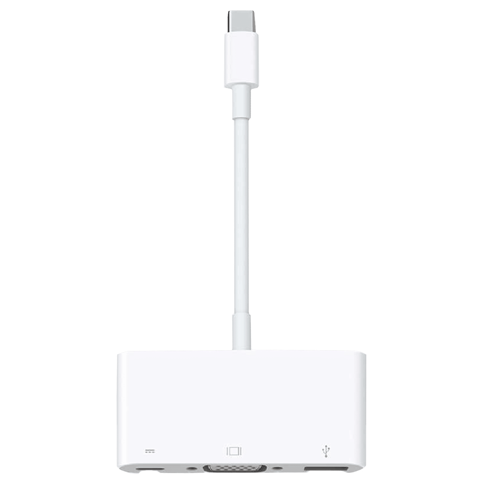 Apple USB Type C to USB Type A, VGA Port, Thunderbolt 3 USB C Multi-Port Adapter (Sync & Charge, White)_1