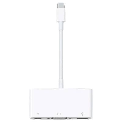 Apple USB Type C to USB Type A, VGA Port,
                      Thunderbolt 3 USB C Multi-Port Adapter (Sync &
                      Charge, White)
